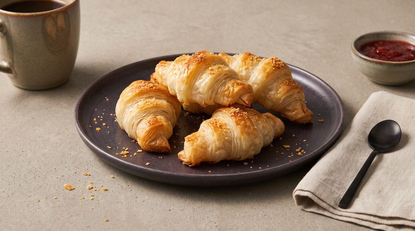 Knusprige Reispapier-Croissants ganz einfach selber machen