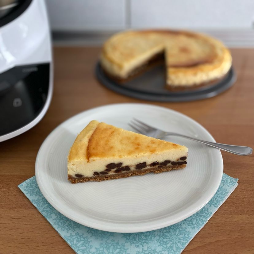 Baileys-Chocolate-Chip-Cheesecake mit dem Cookit