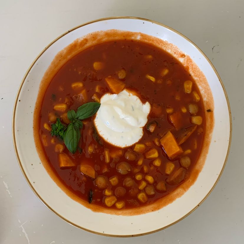 Stew mit Kichererbsen Tomate mit dem Bosch Cookit