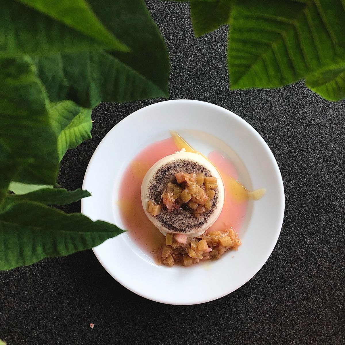 Rhubarb panna cotta | Recipe | Kitchen Stories