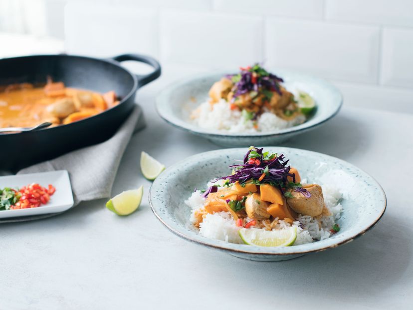 Thai chicken and sweet potato curry