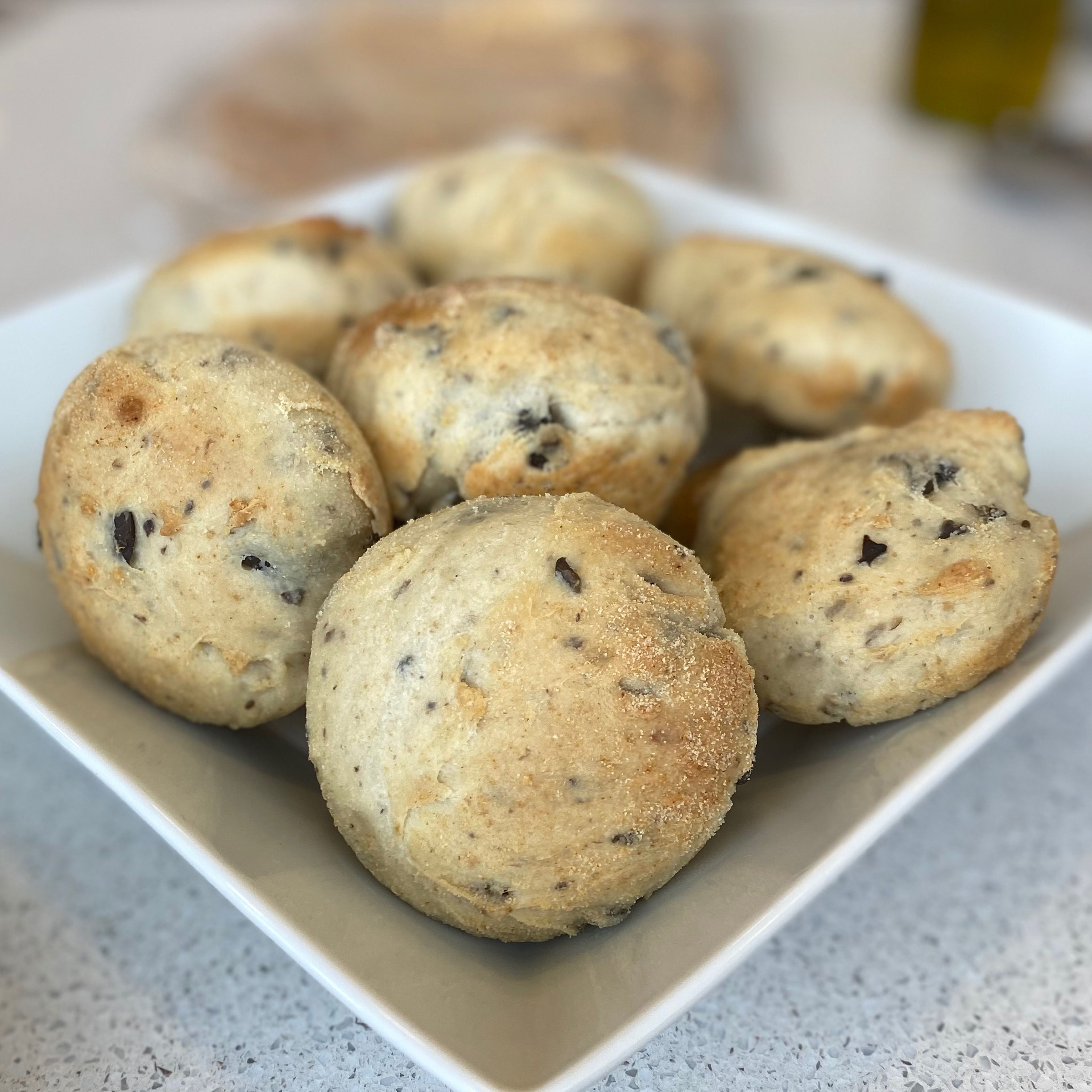 Bake at 240°C/465°F for 20-25 minutes, depending on pan size, or until golden brown. Remove from the oven and transfer to a wire rack to cool completely before serving.