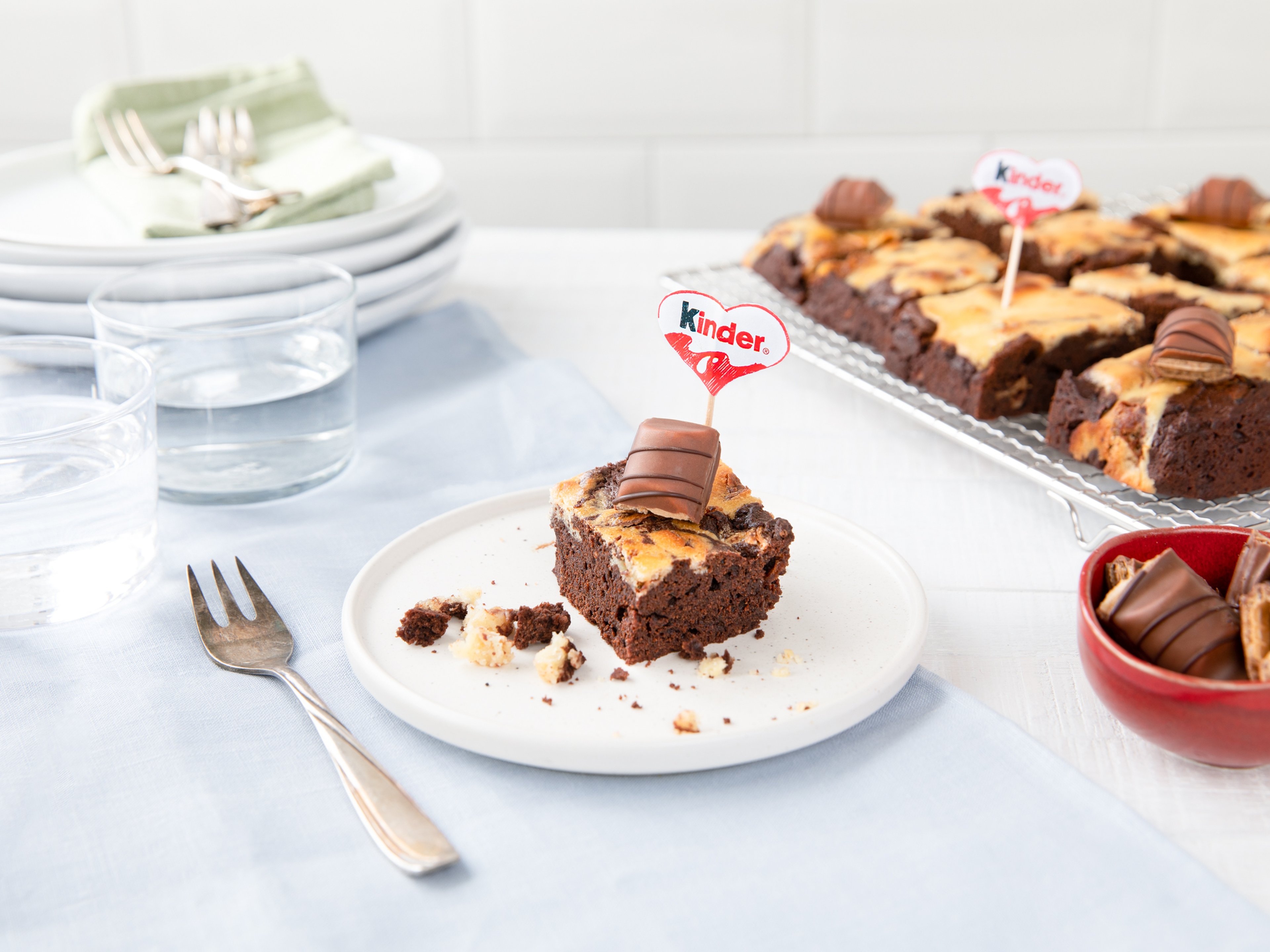 Brownies mit Frischkäse-Wirbel von kinder®