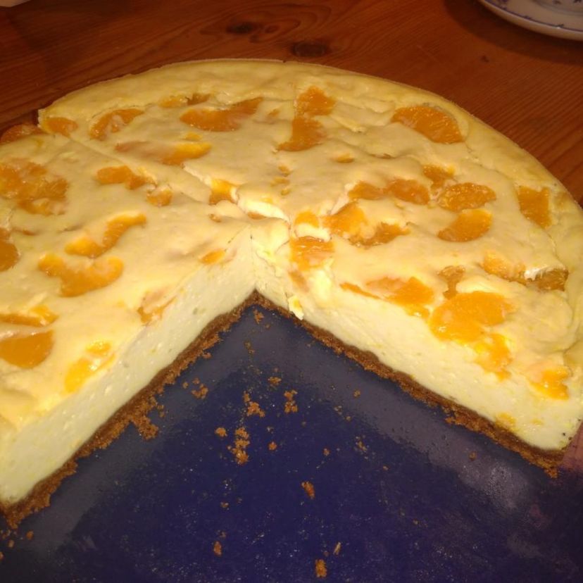 Käsekuchen mit Mandarinen (vegan)