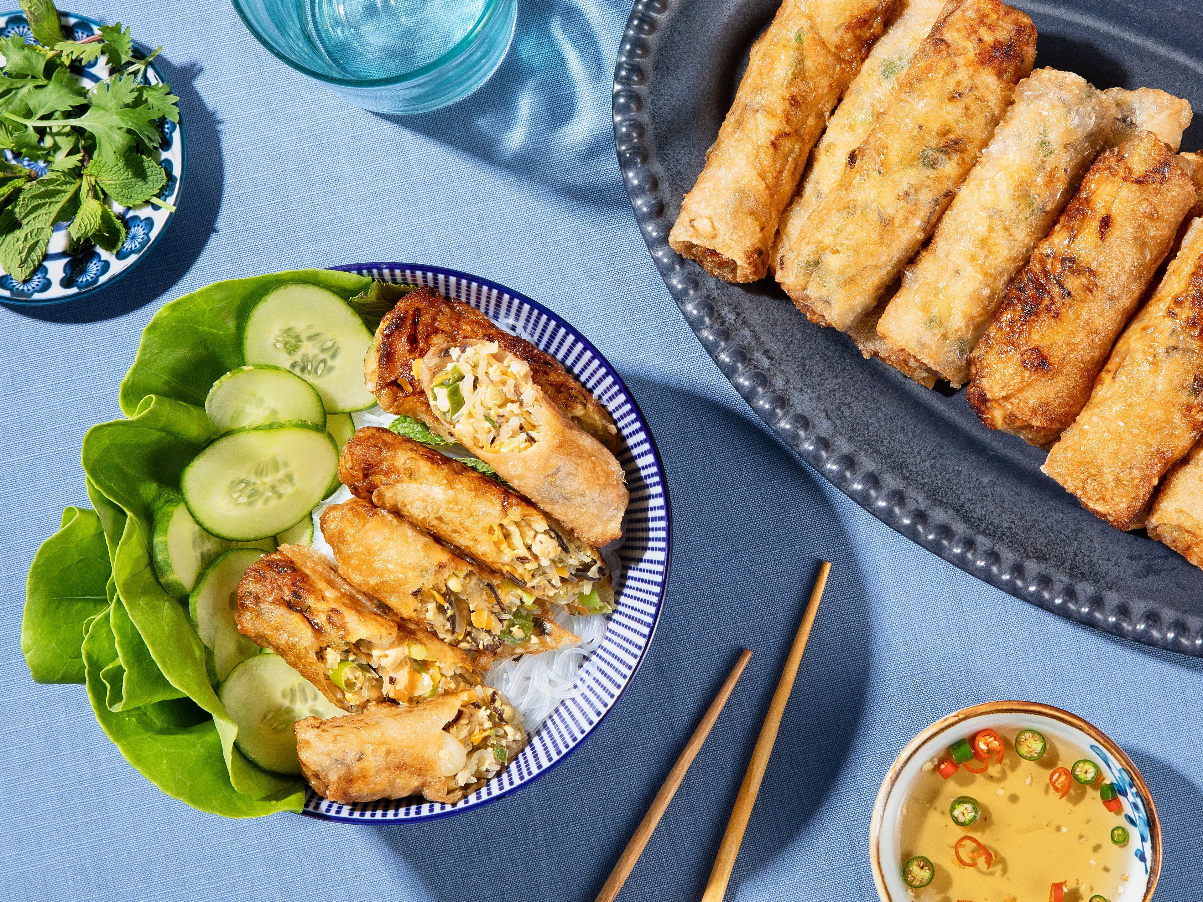 Vegetarian vietnamese spring rolls