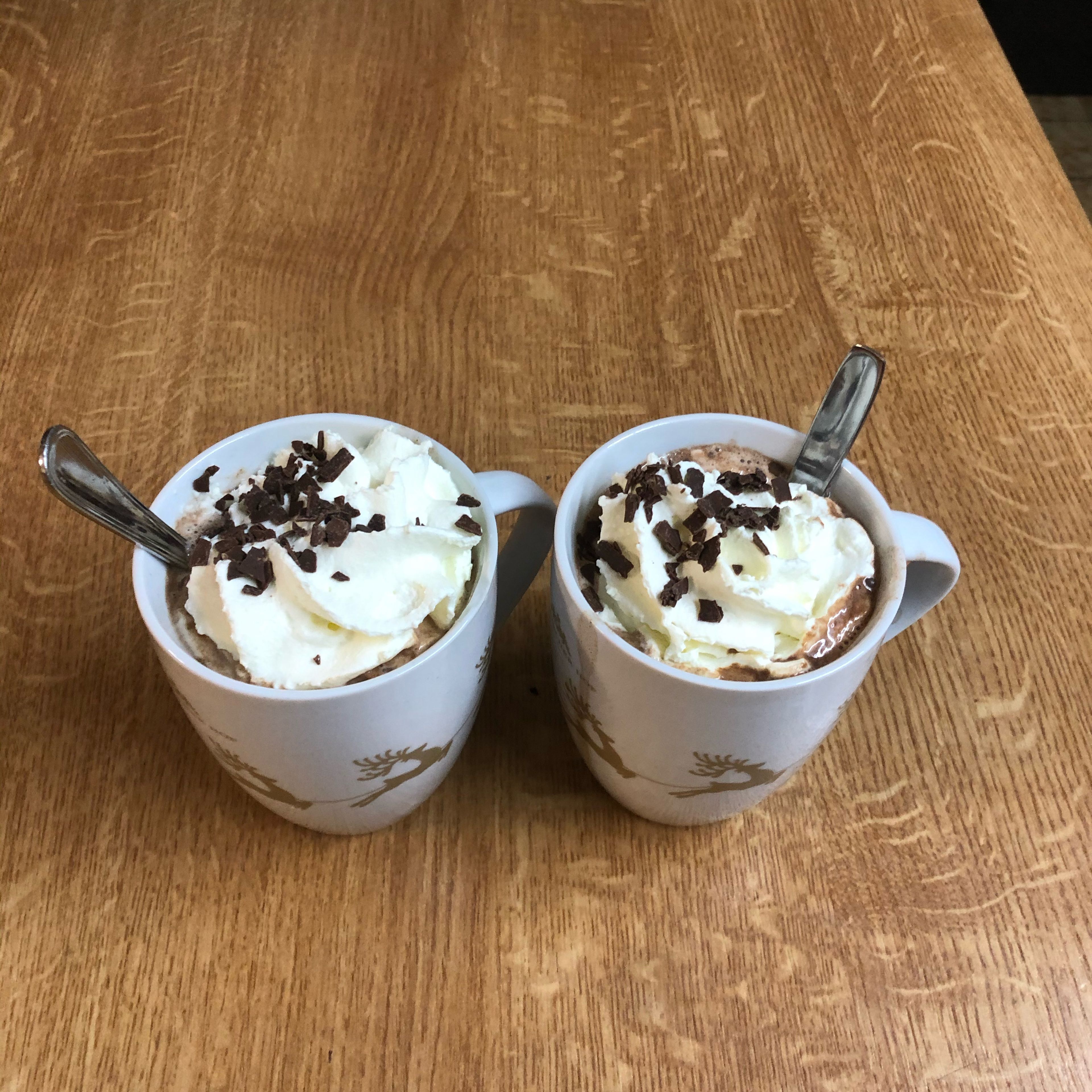 Fertig ist die heiße Schokolade