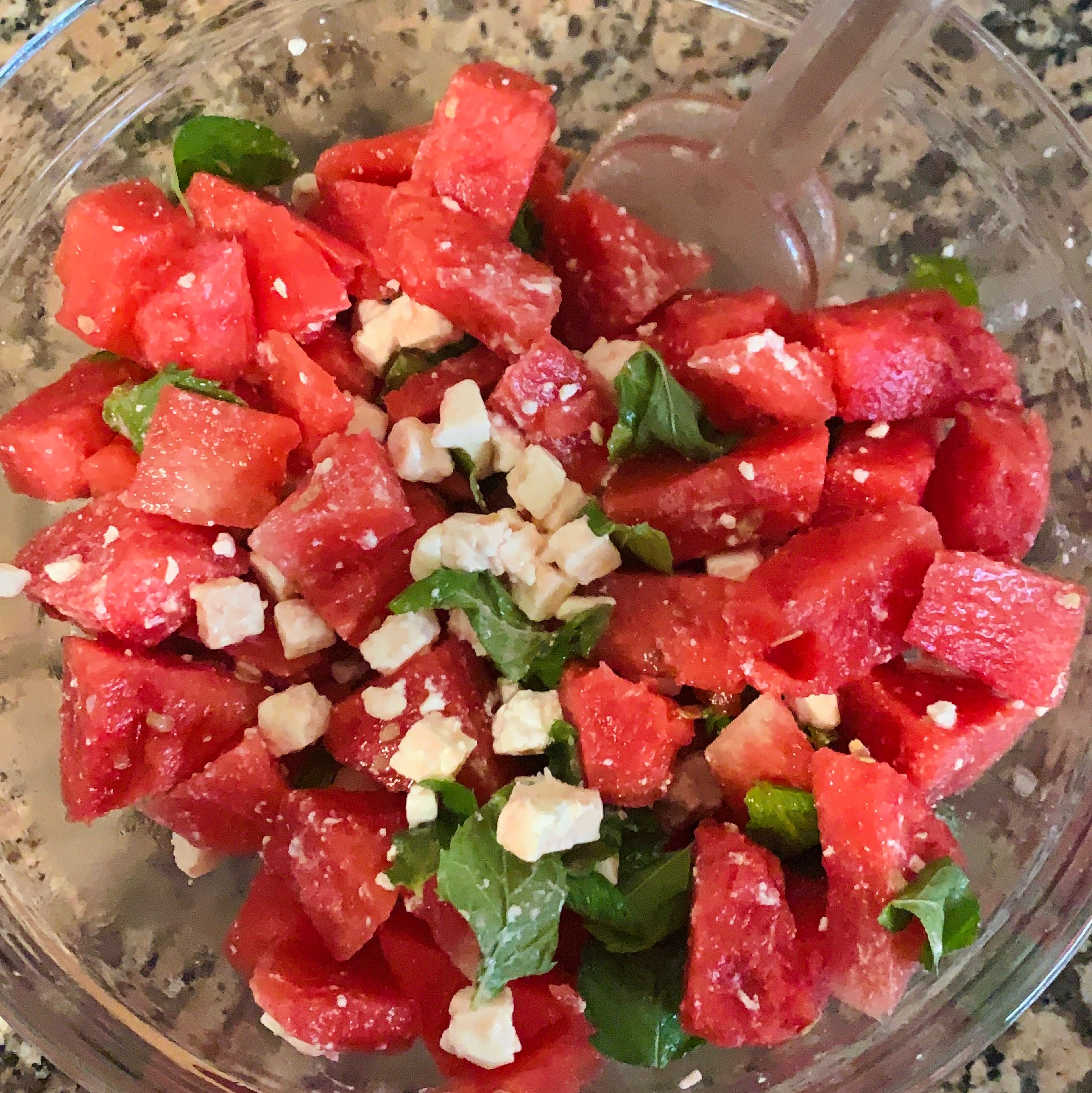 Wassermelonen Salat
