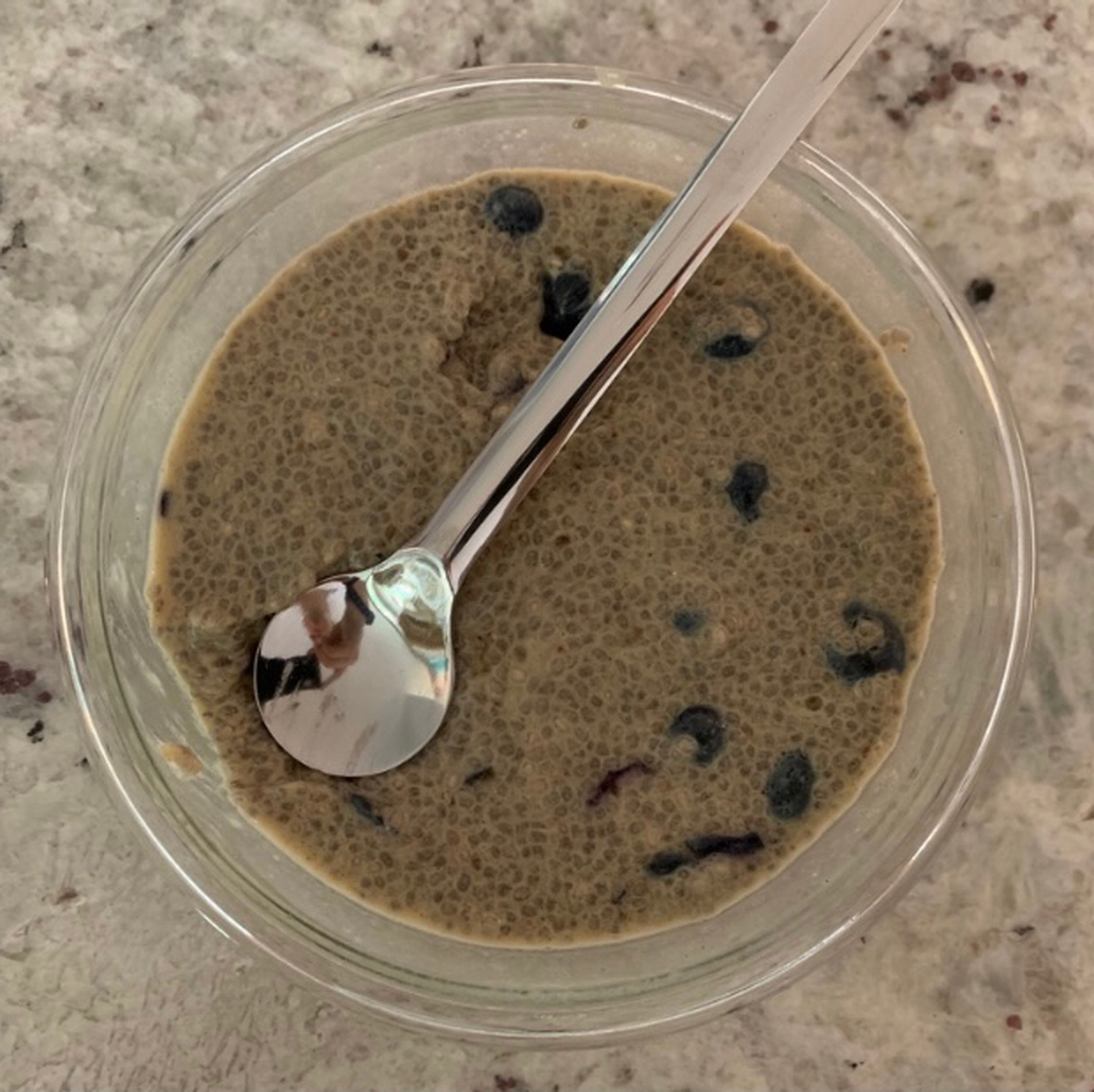 Healthy Overnight Blueberry Vanilla Vegan Chia Pudding