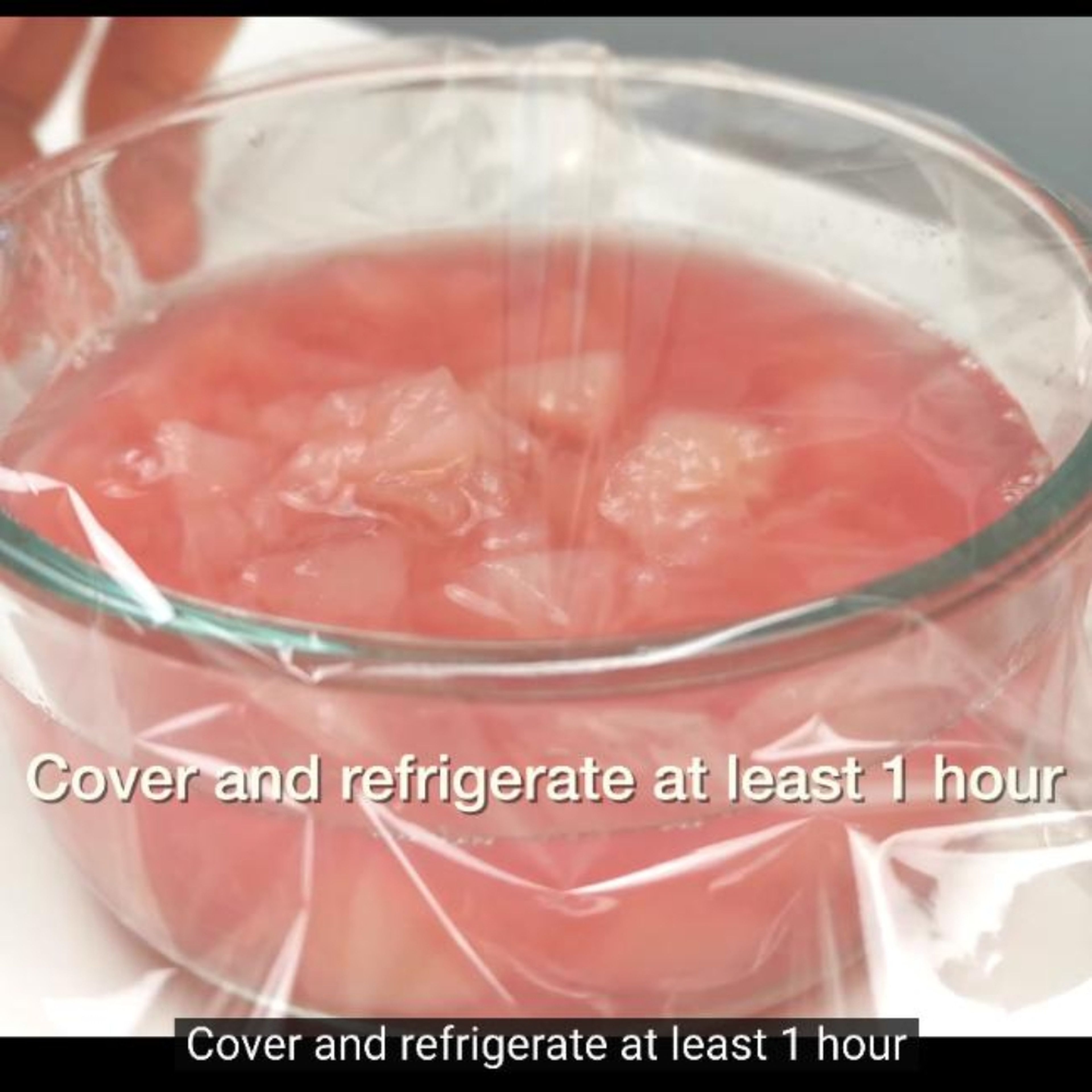 Cover and refrigerate the peach pulp for at least 1 hour