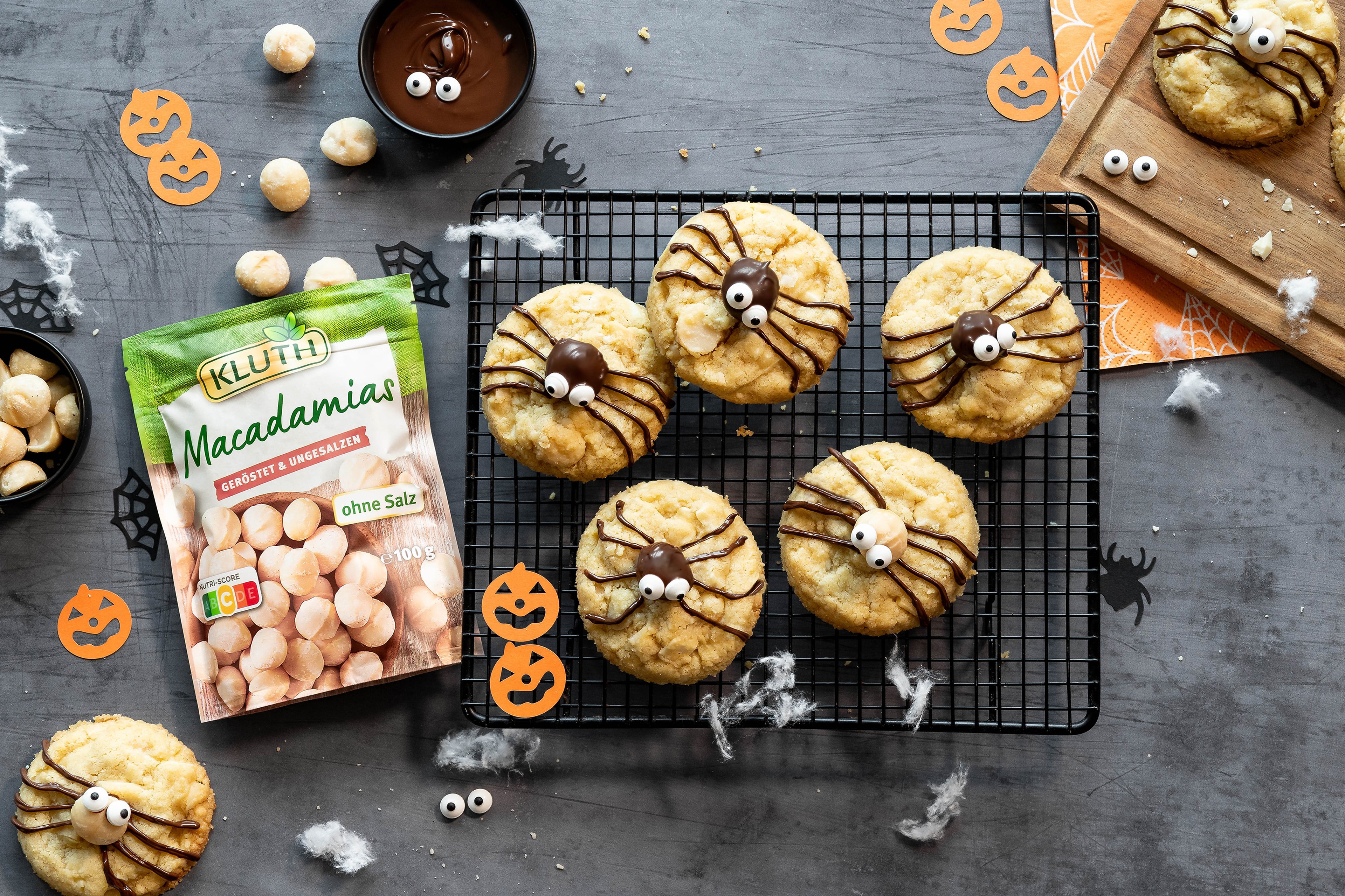 Macadamia-Spinnen-Cookies