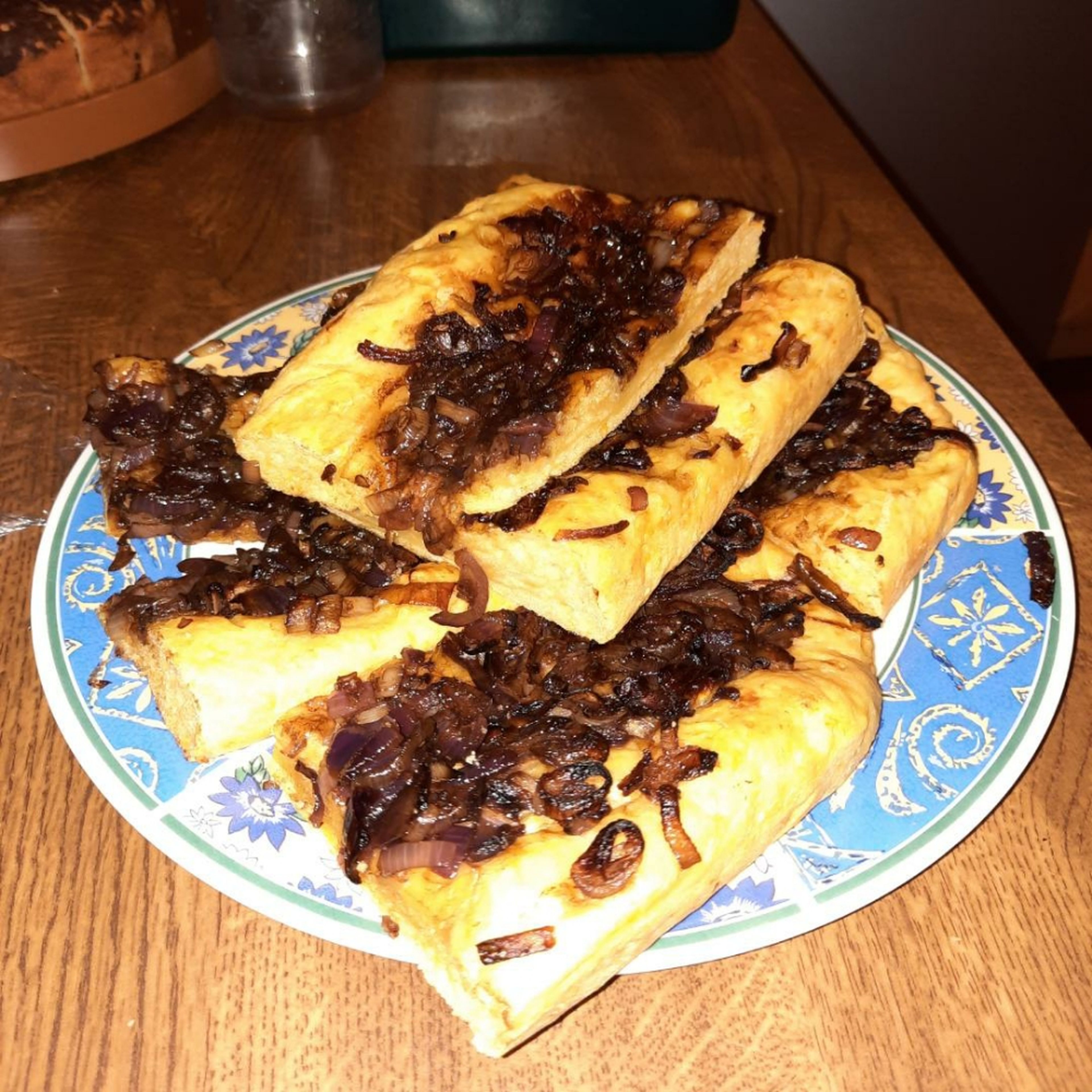 süßkartoffel Focaccia mit baldamico schalotten