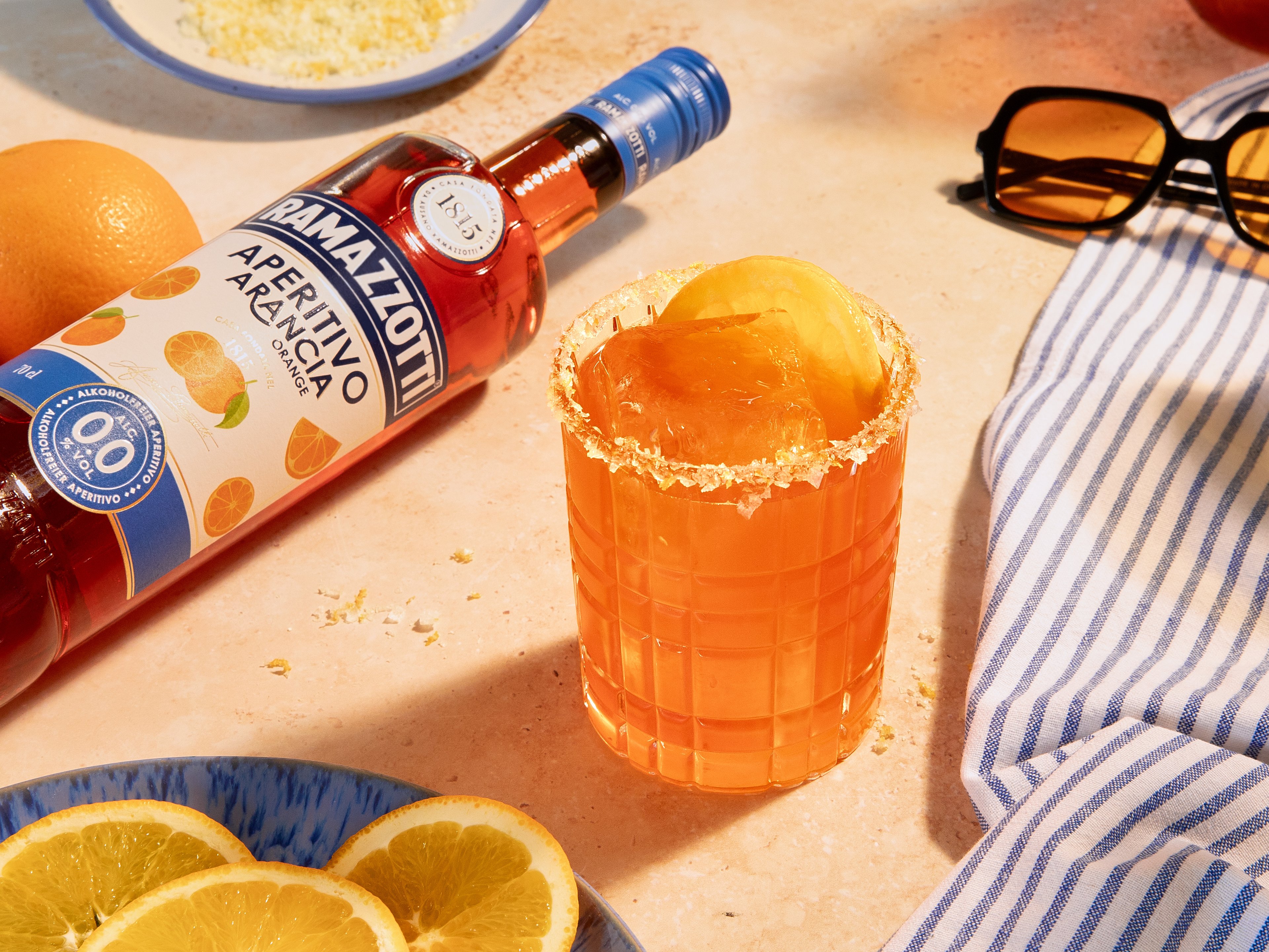 Alkoholfreier Italian Margarita mit Ramazzotti Arancia 0.0%
