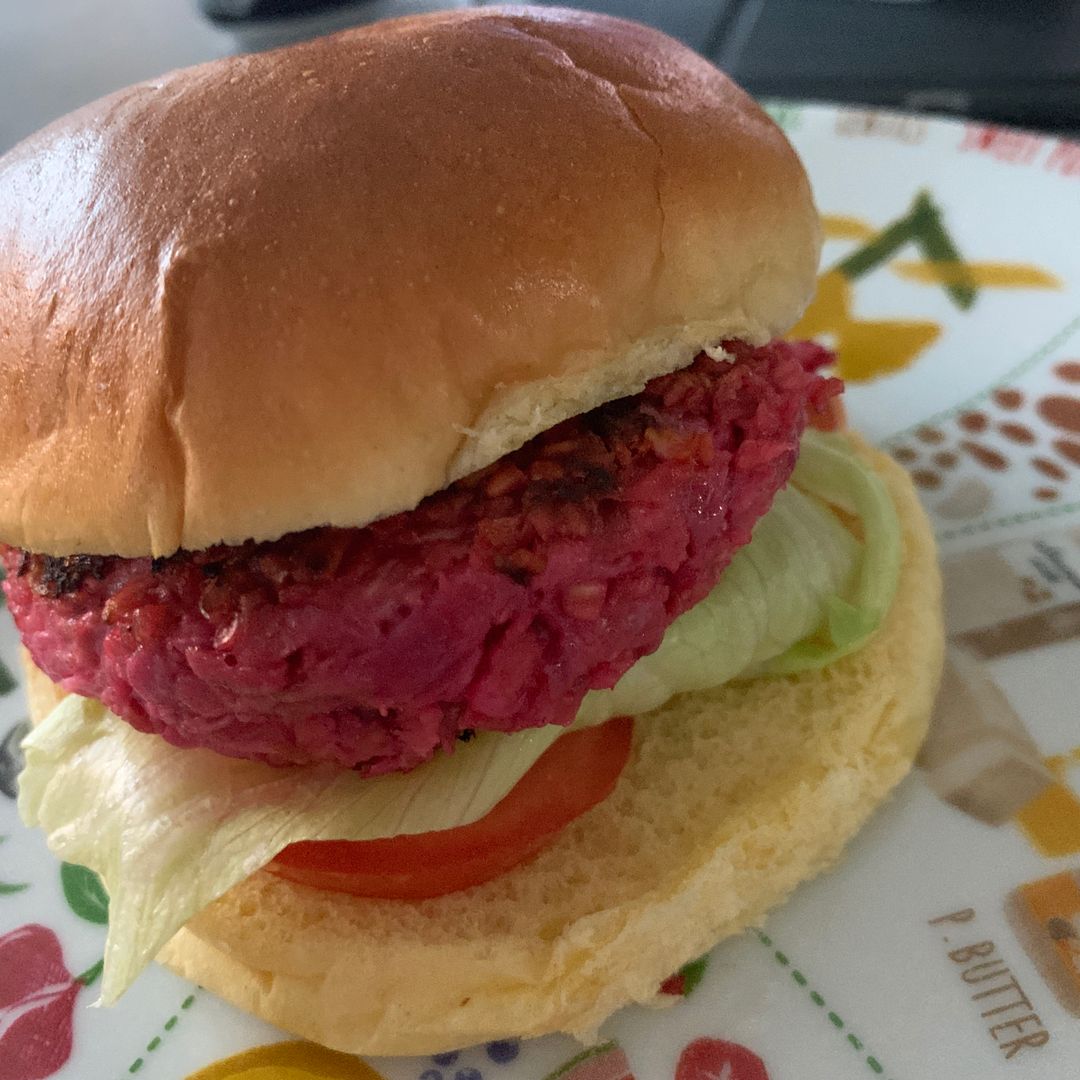 Beetroot and Goat's Cheese Burgers