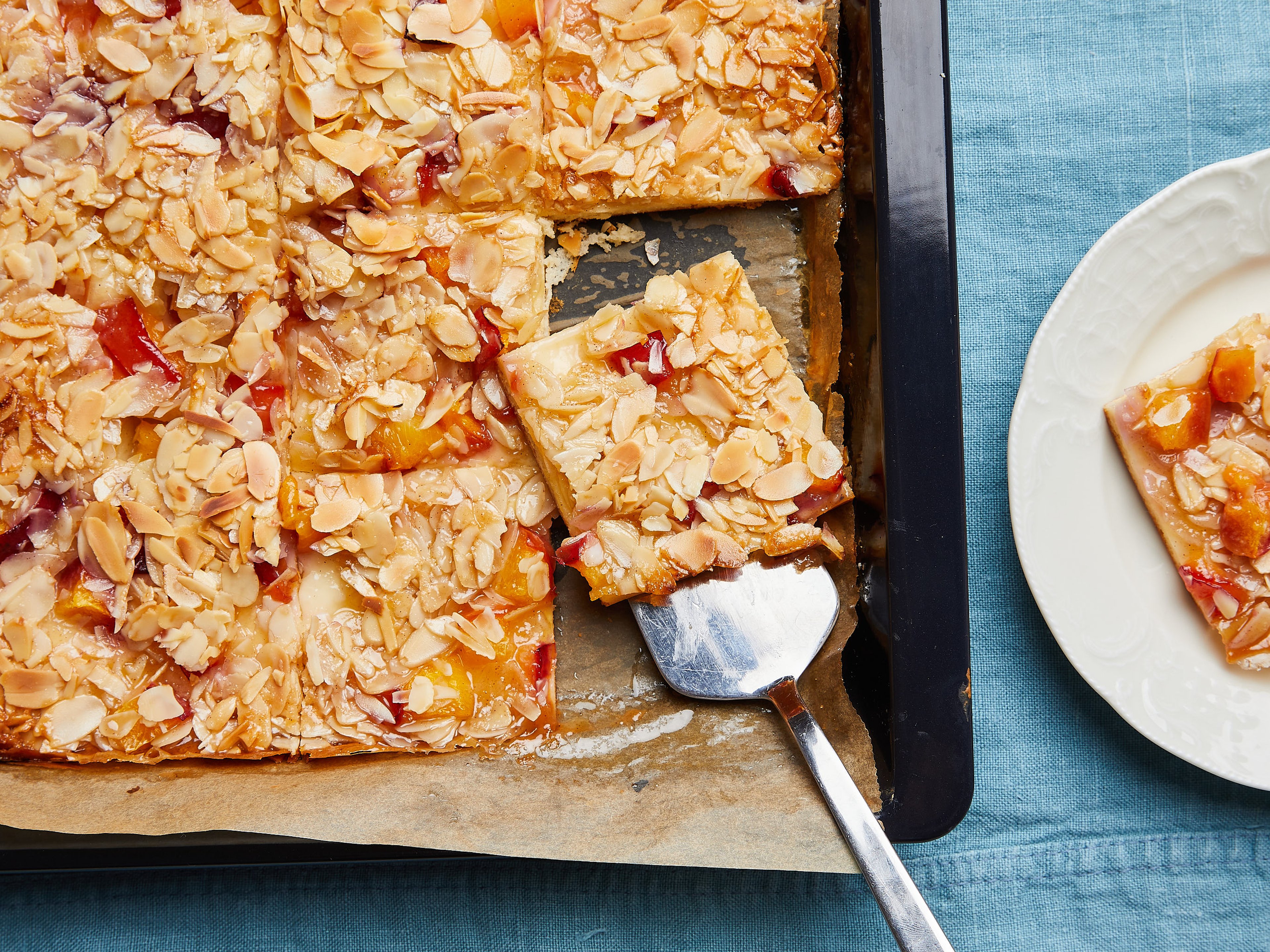 Easy nectarine butter cake