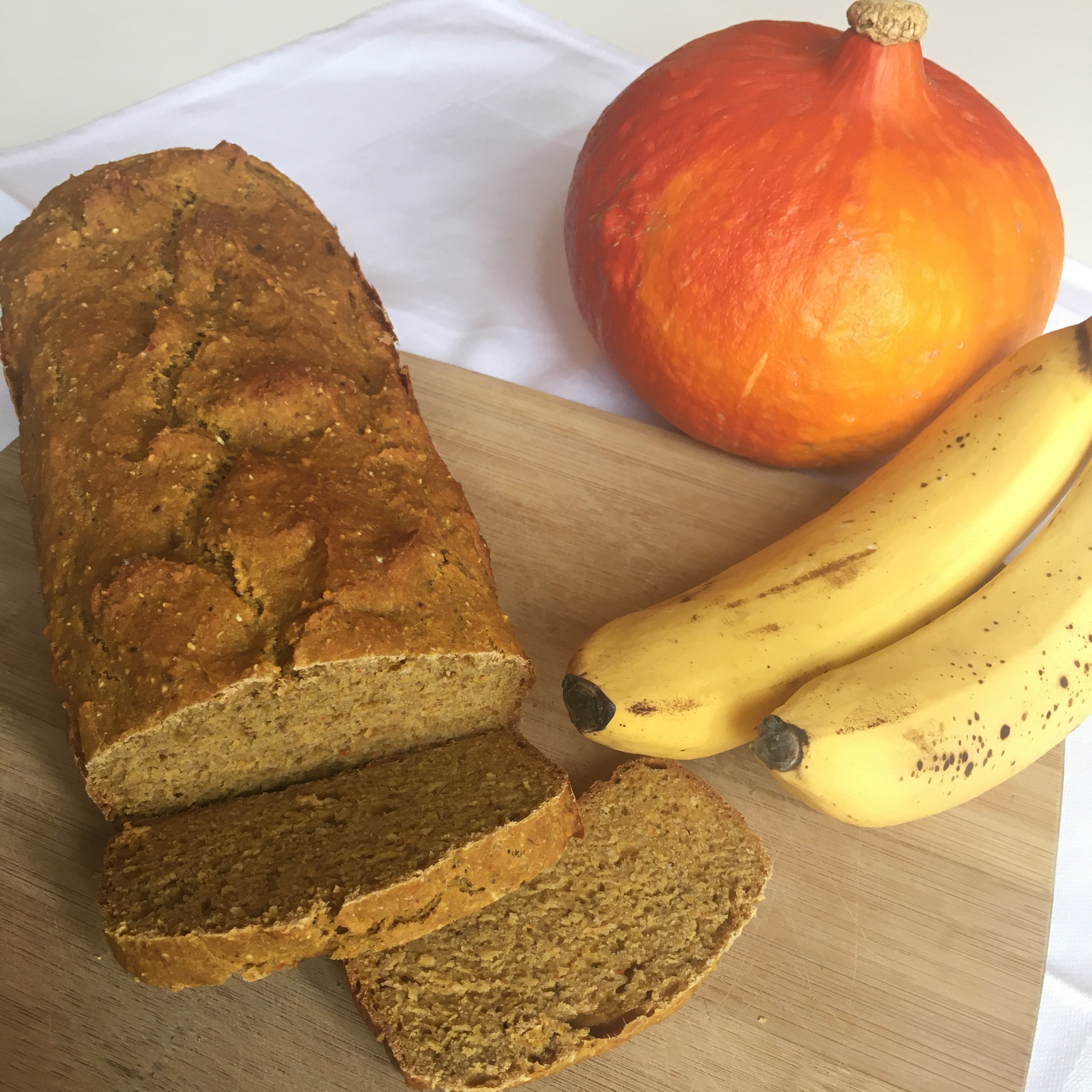 Bananen-Kürbis-Brot mit Lebkuchengewürz | Rezept | Kitchen Stories
