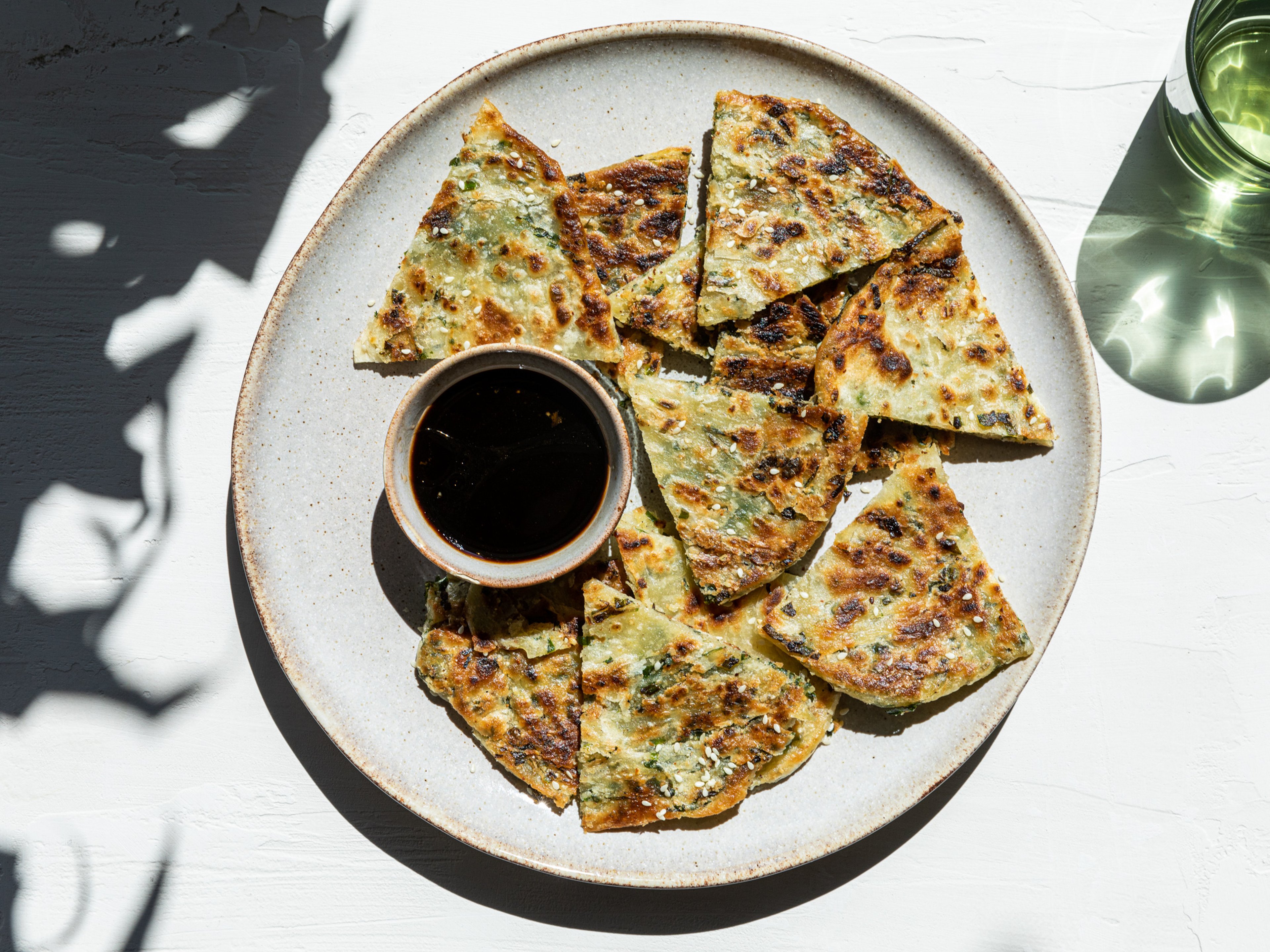 Chinese wild garlic pancake