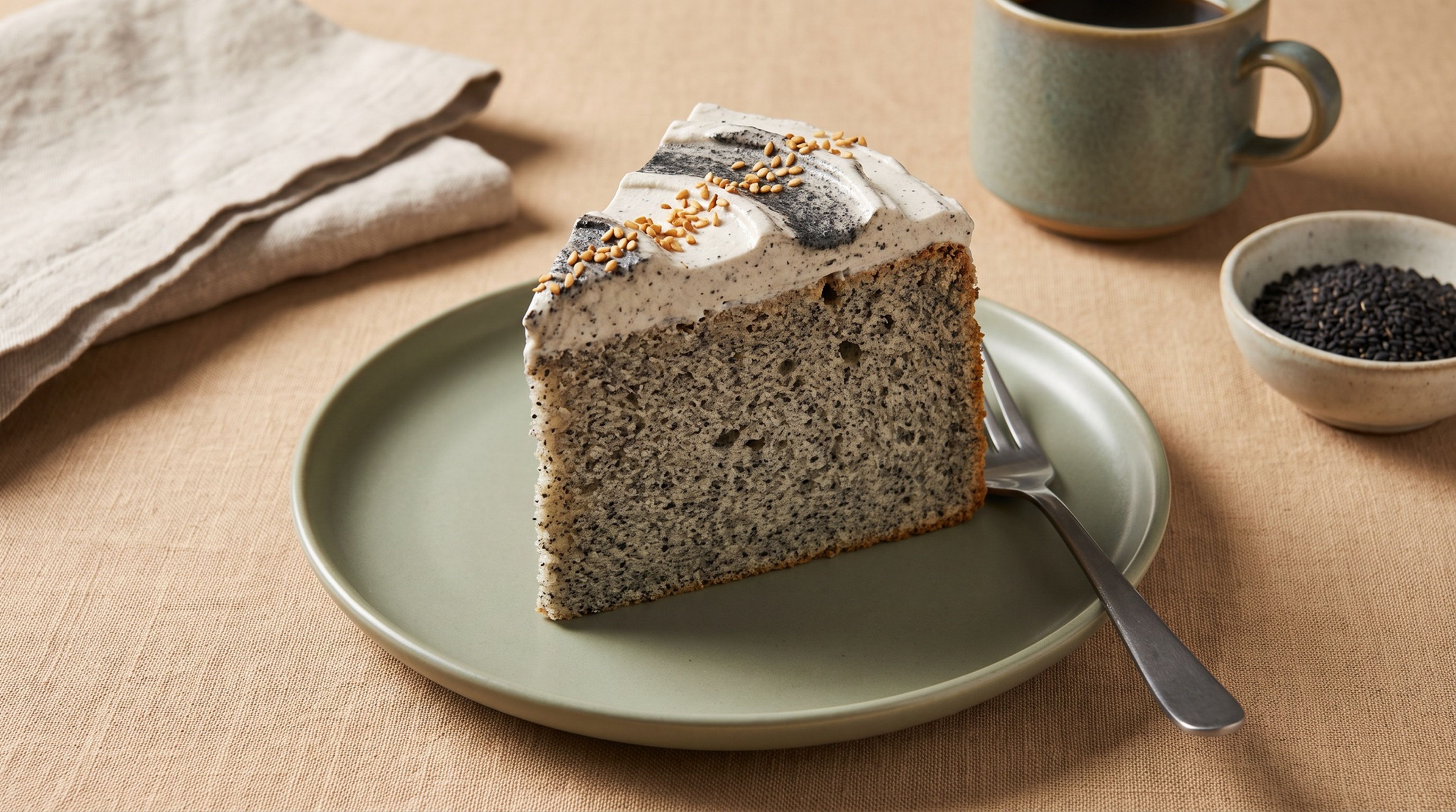 Ein federleichter Chiffon-Kuchen mit dramatischem Optik