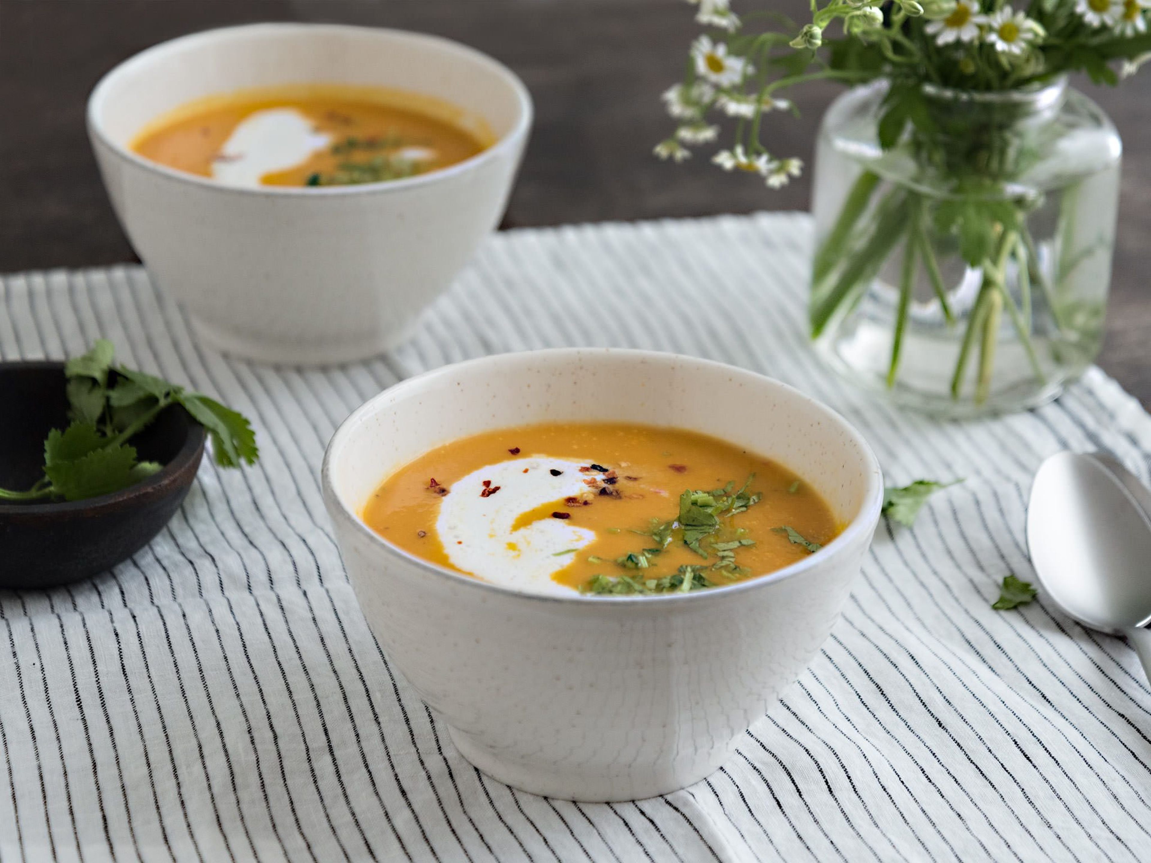 Karotten-Miso-Suppe