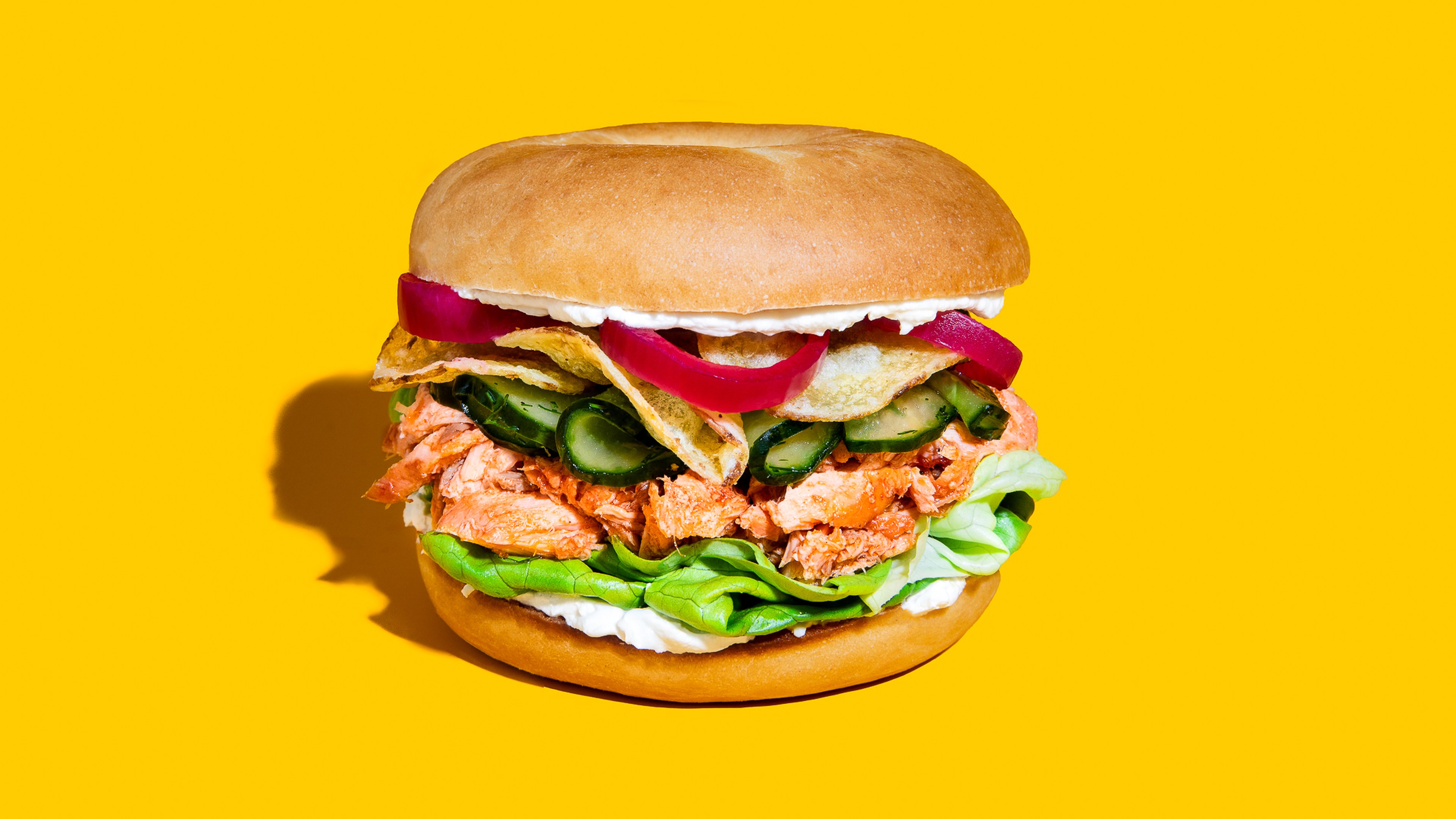 Pulled Lachs Bagel Sandwich