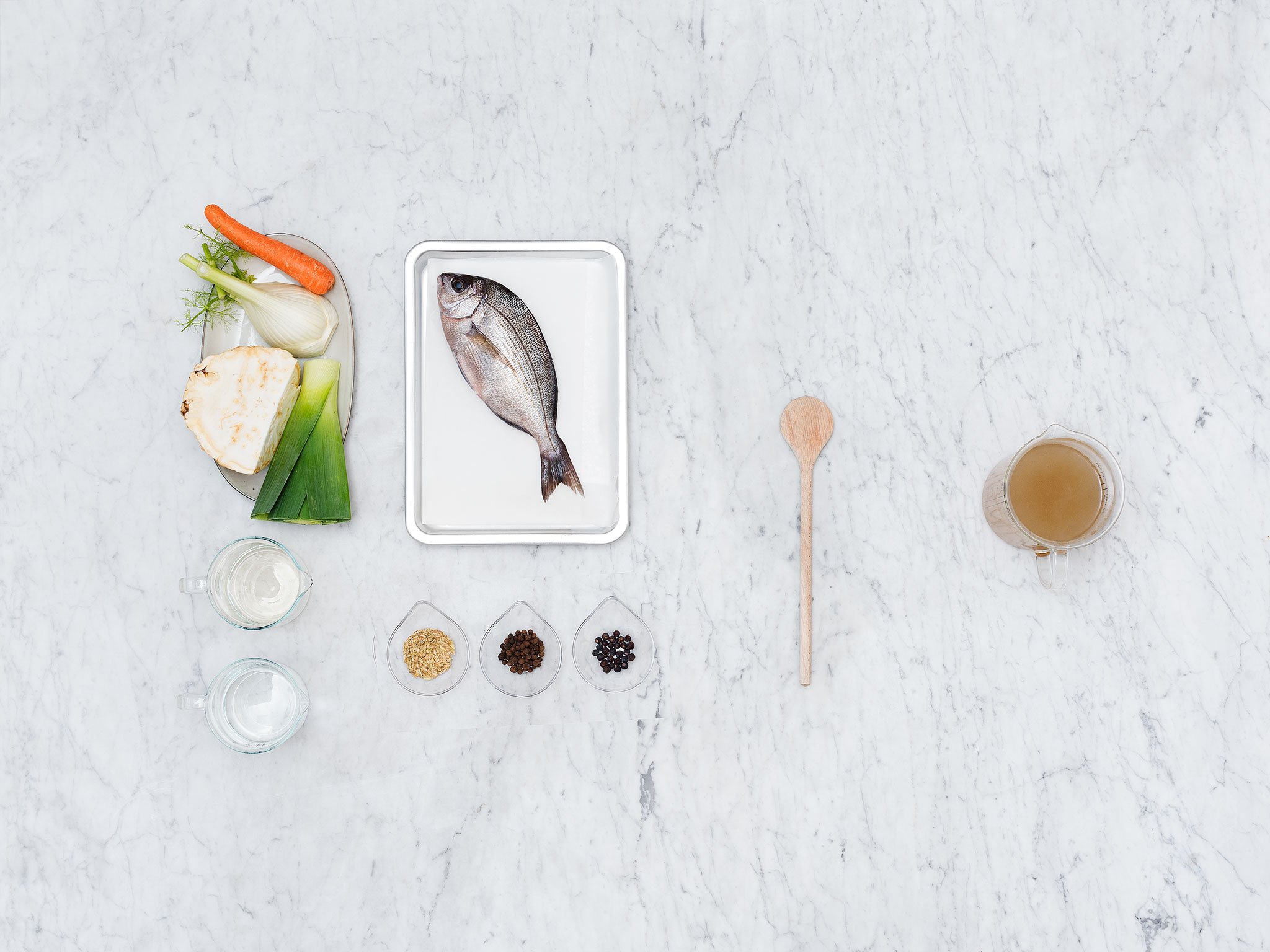 Homemade fish stock | Recipe | Kitchen Stories