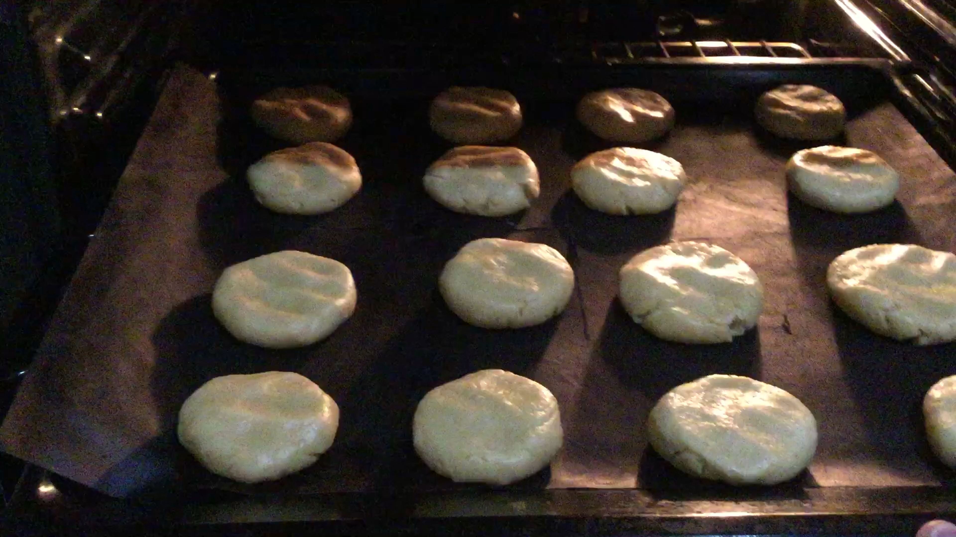 Put in the oven and baking