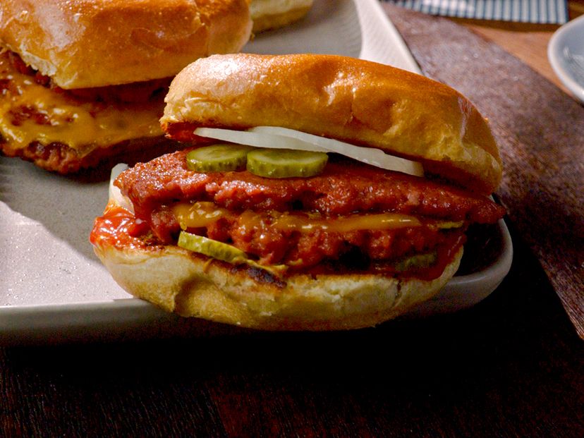 Smash Burger mit Veganem Mühlen Hack