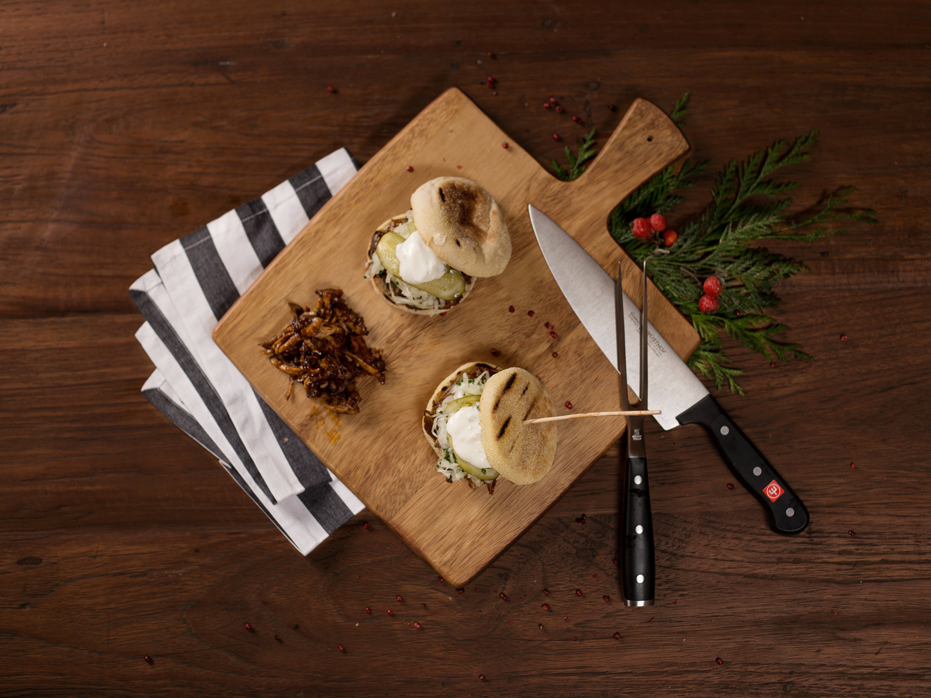 Pulled pork sandwiches