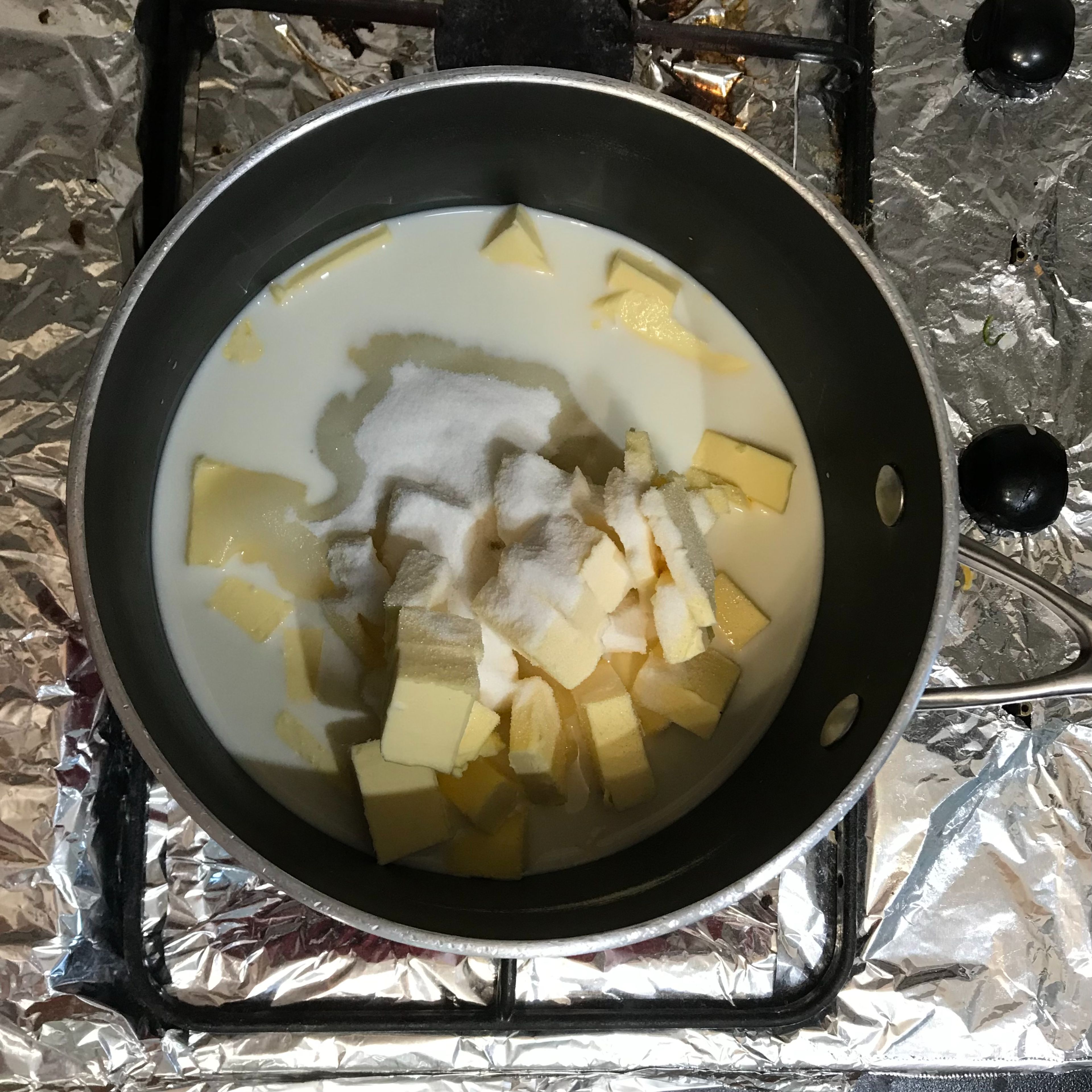 Combine white chocolate, butter, sugar and milk in a large saucepan; stir over low heat for 5 minutes or until smooth. Pour mixture into a large bowl; cool for 15 minutes.