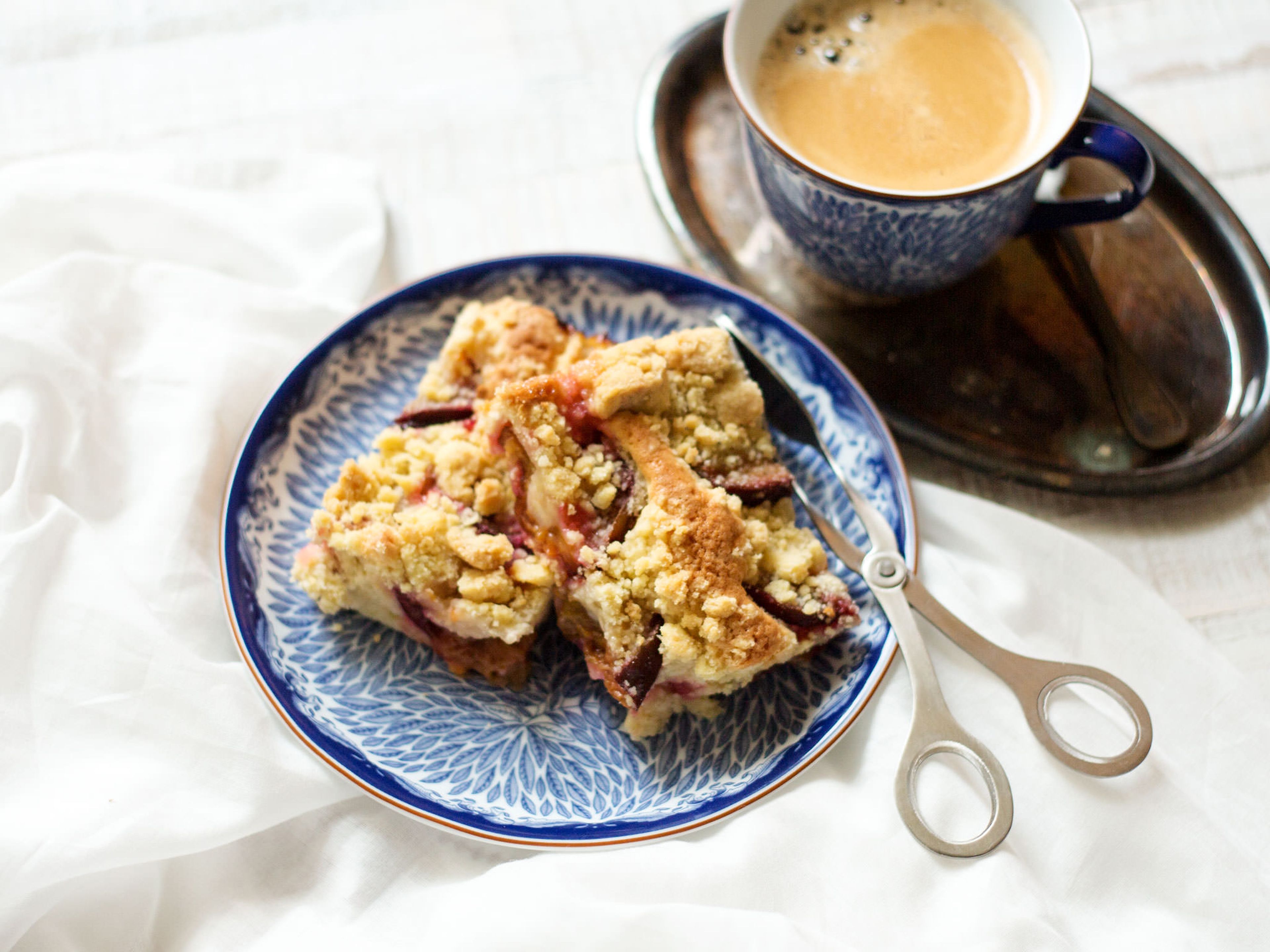 Pflaumenkuchen mit Streuseln