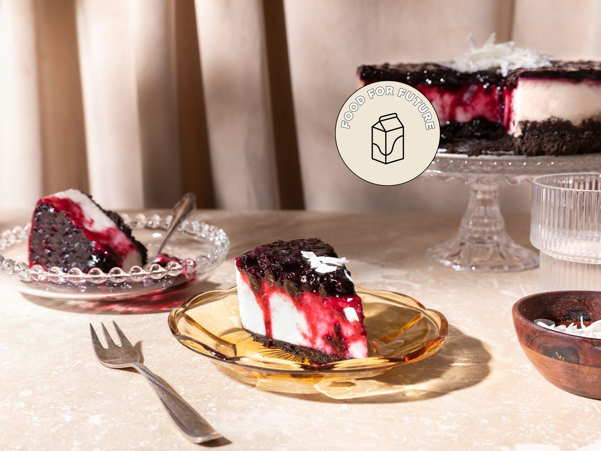 No-bake coconut-blueberry cheesecake | Recipe | Kitchen Stories