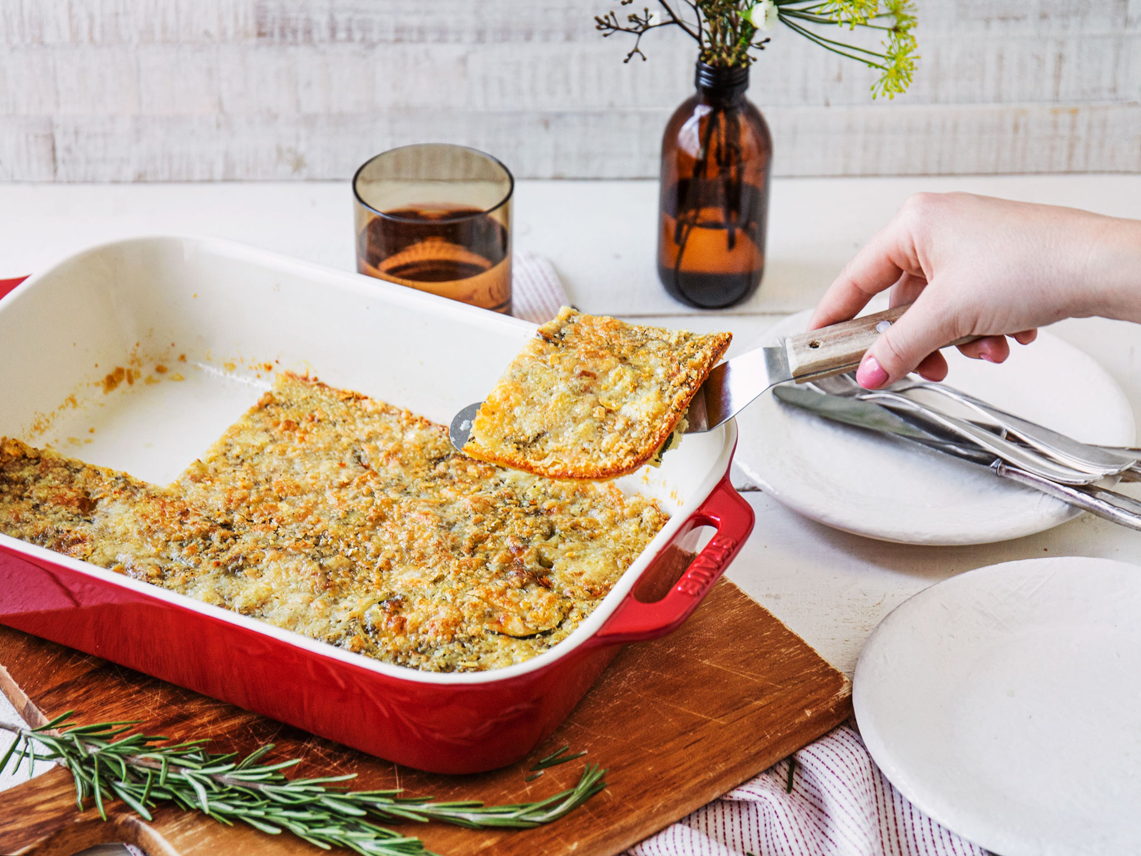 Schiacciata di Zucchine (Italienische Zucchini-Fladenbrote mit Rosmarin)