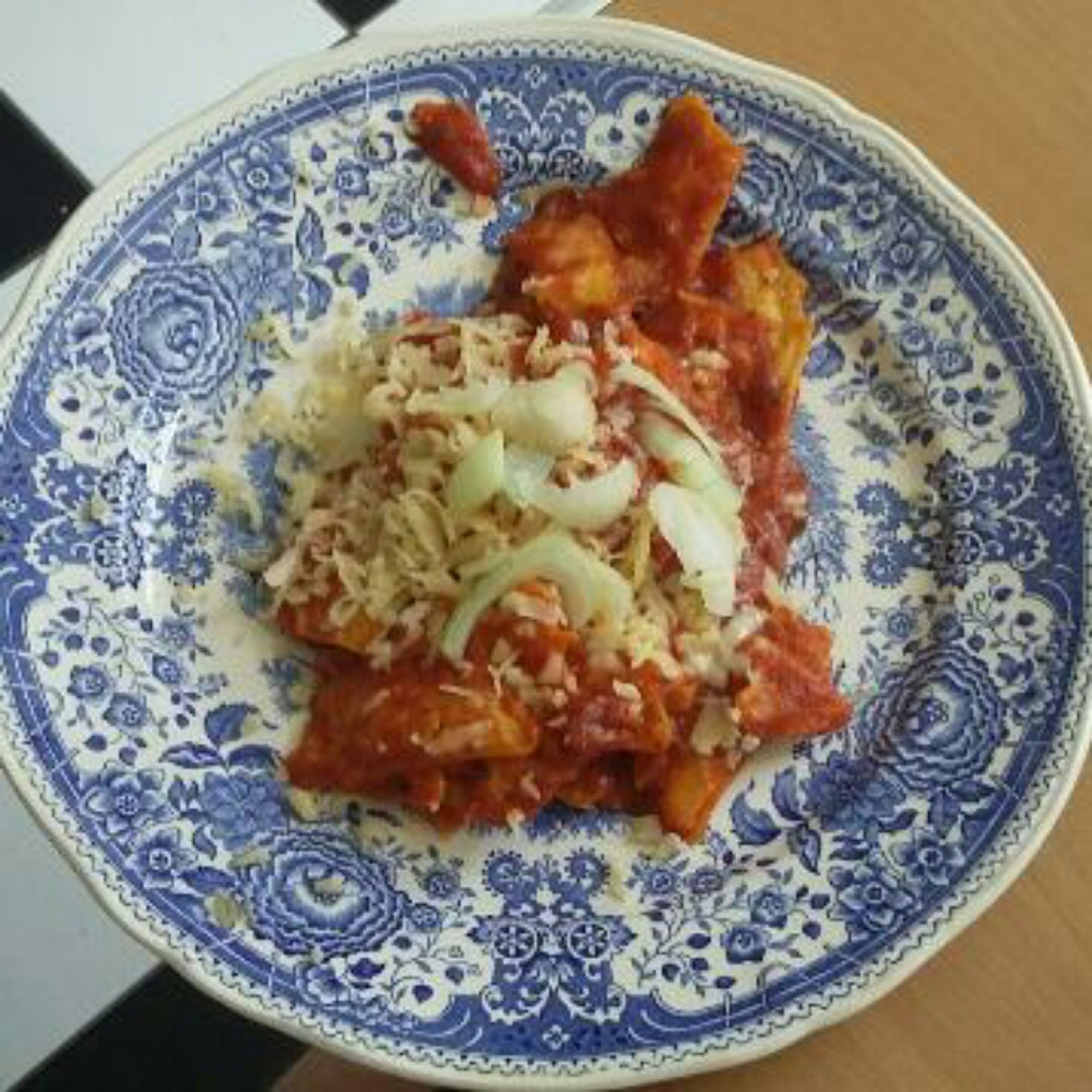 Red chilaquiles