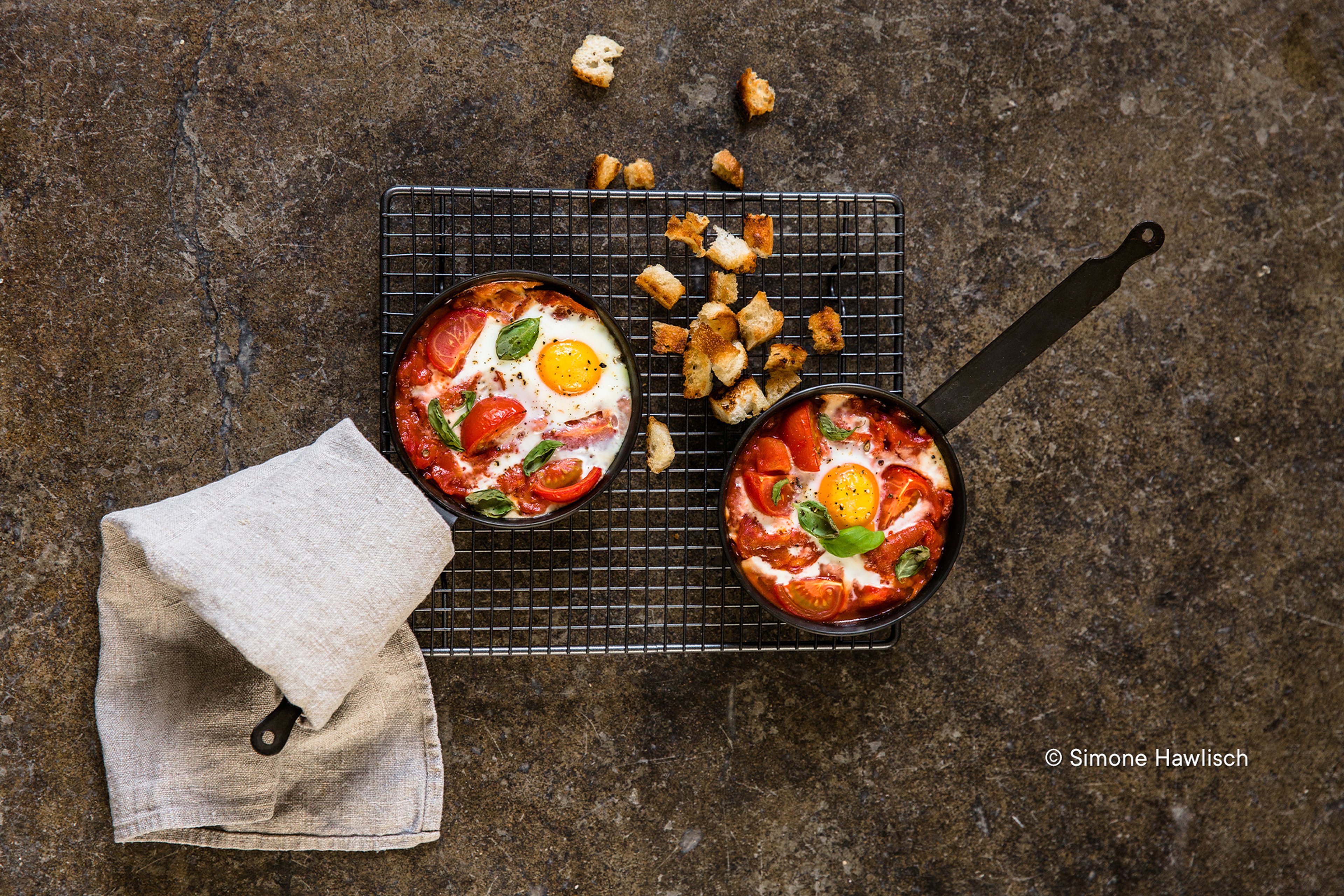 Herzhafte Oeufs en Cocotte