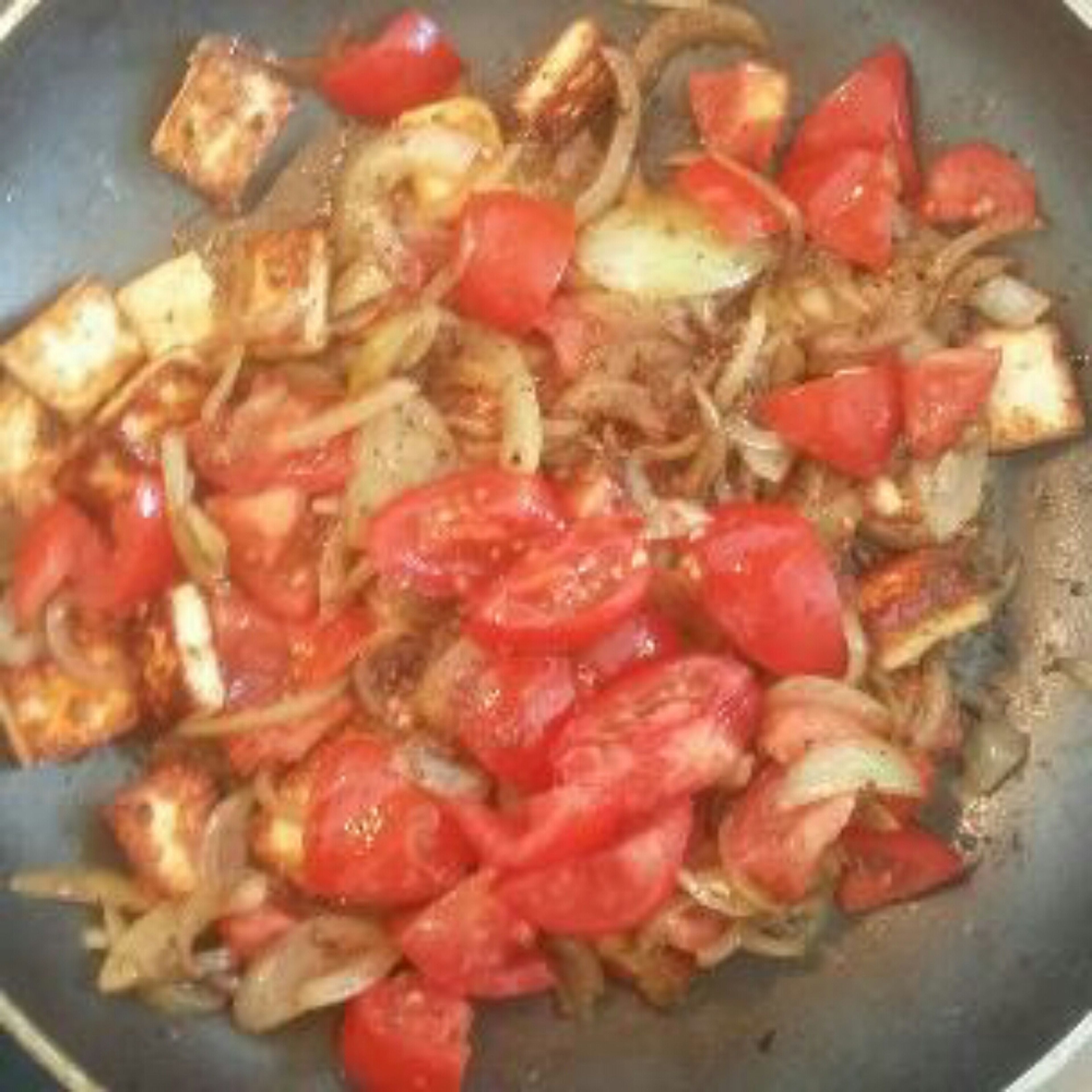 add all the chopped tomatoes