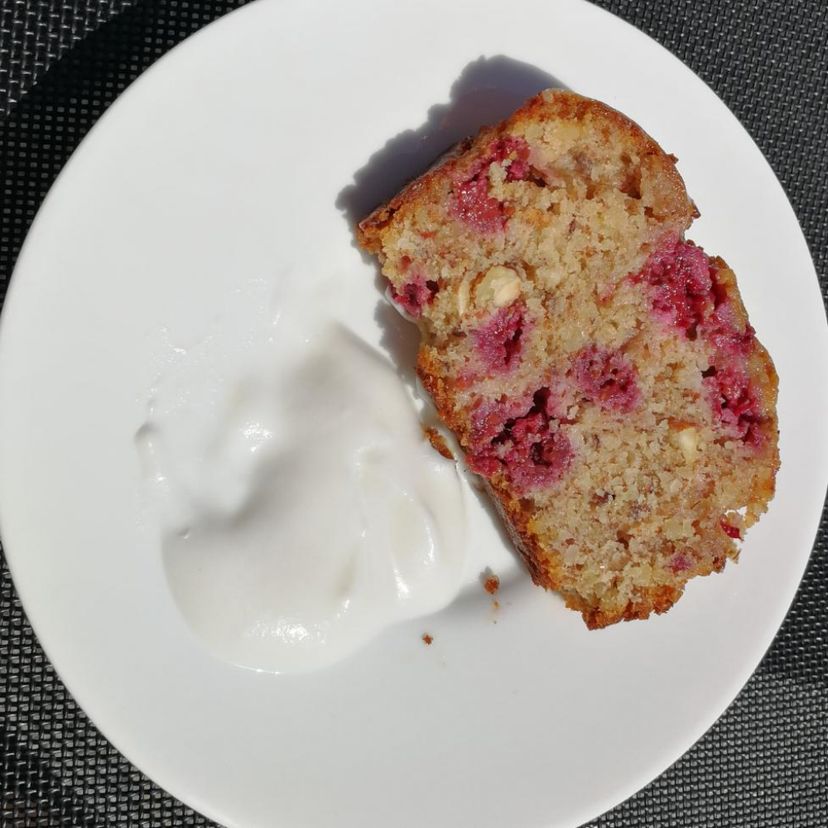 gesunder Himbeer-Zitronen Kuchen