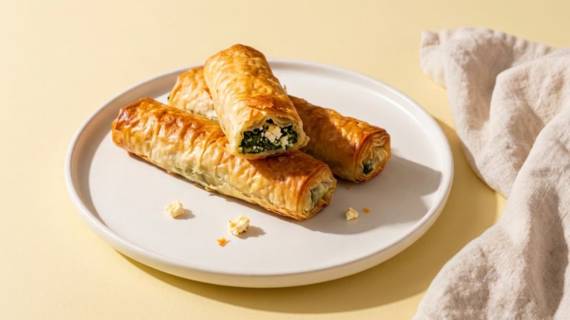 Börek-Röllchen aus der Heißluftfritteuse: knusprig snacken