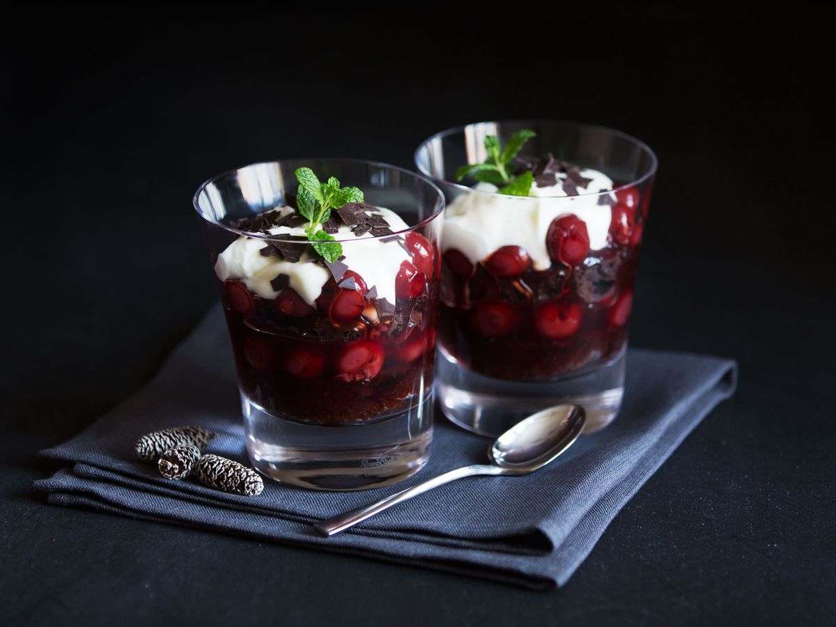 Black Forest cake in a glass | Recipe | Kitchen Stories