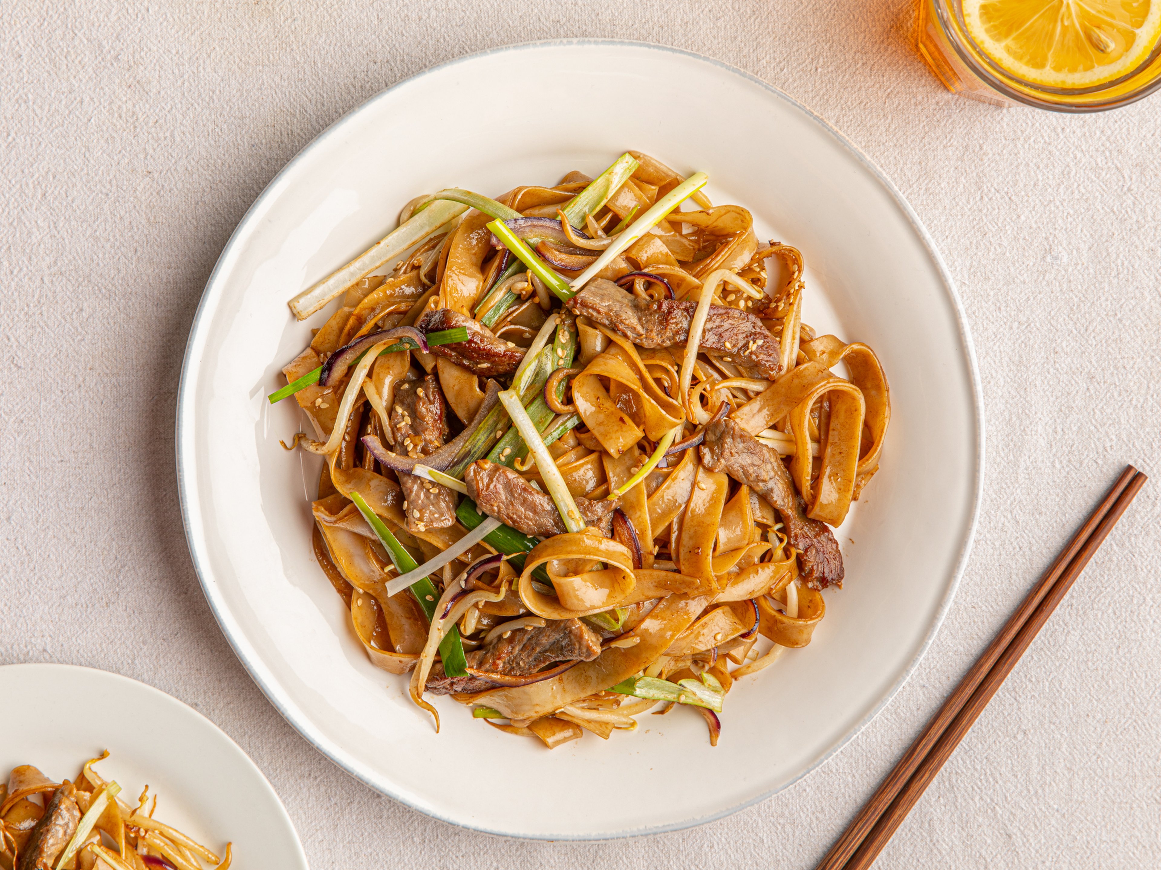 Beef Chow Fun (gebratene Reisnudeln nach kantonesischer Art)