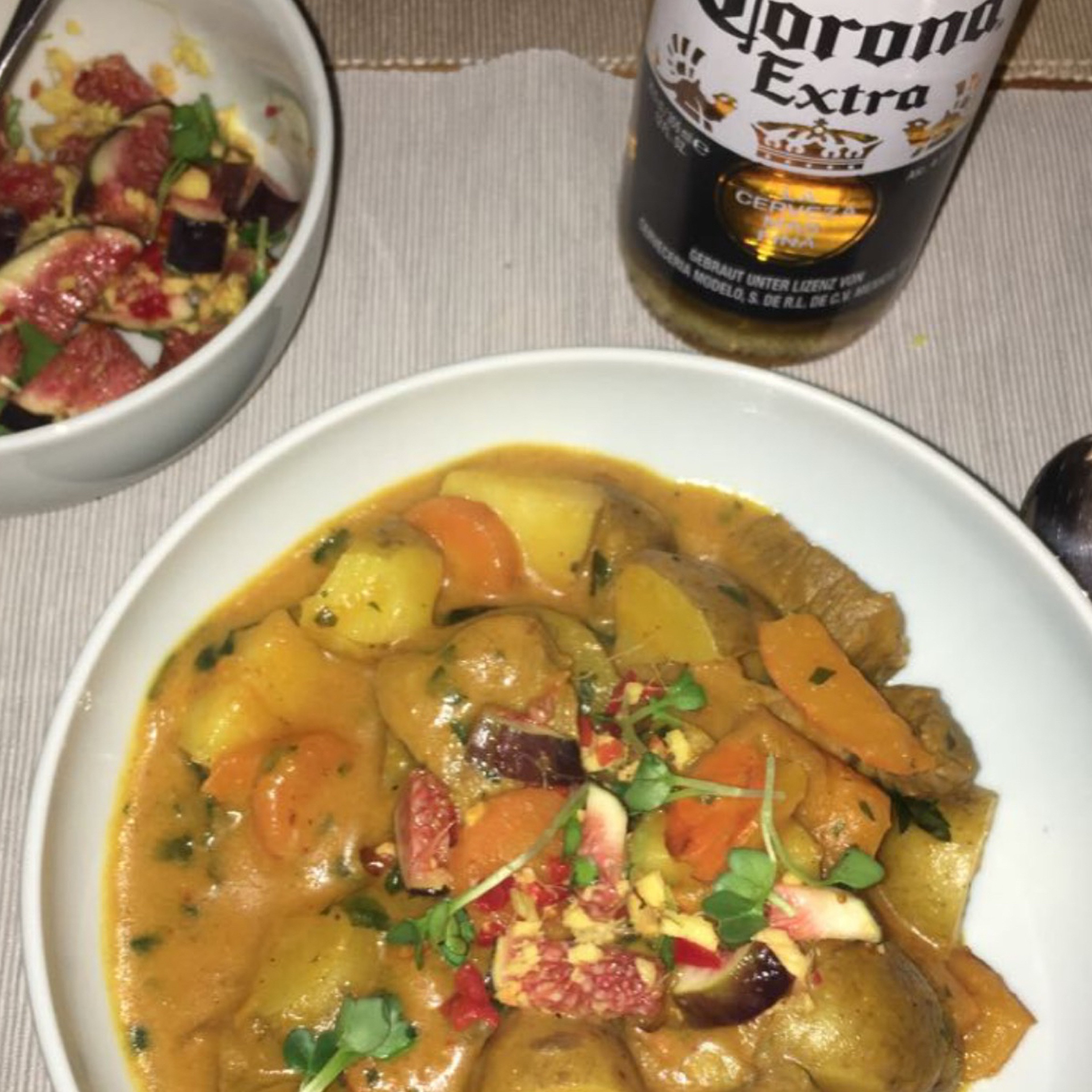 Kürbis-Rindfleisch-Pilz Curry
