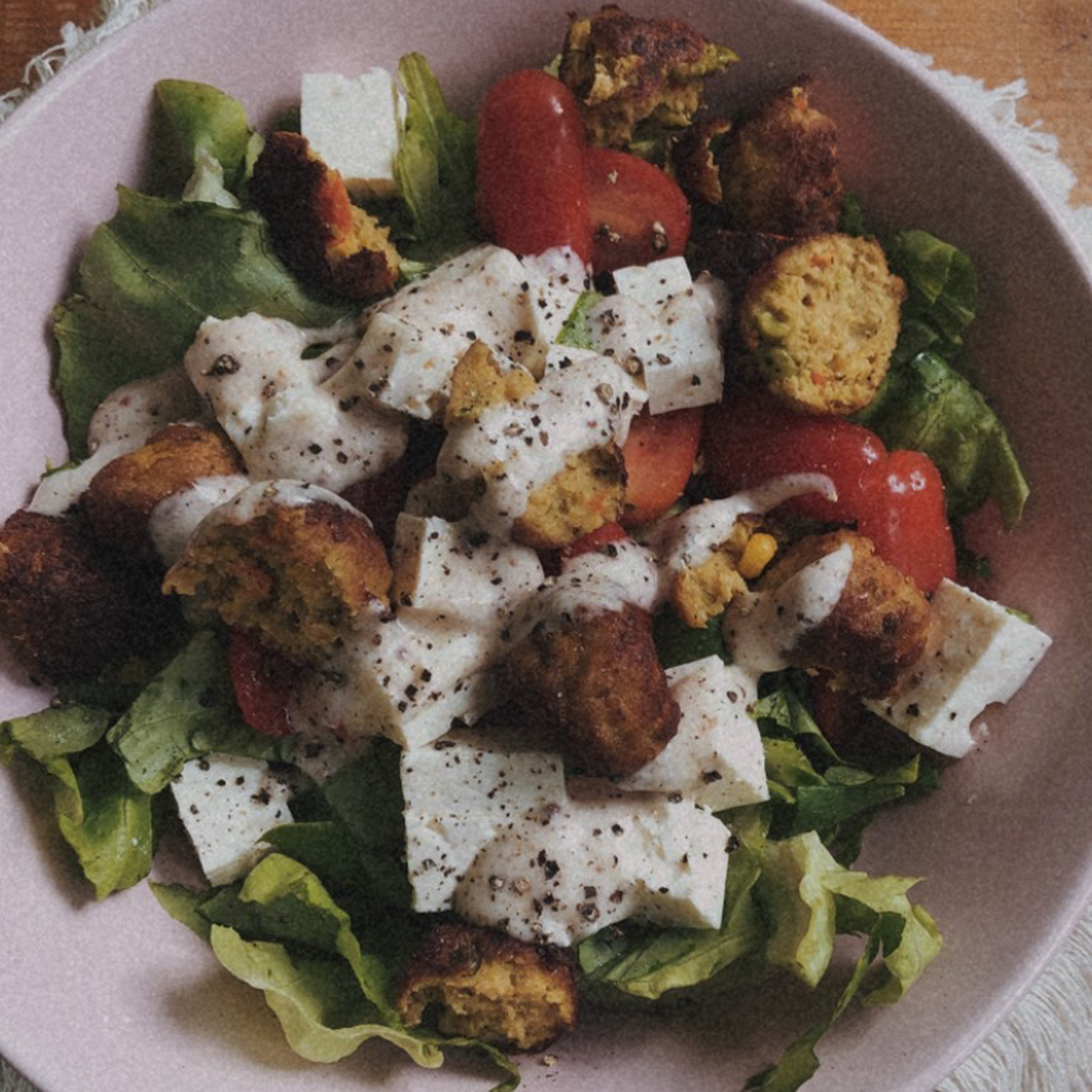 Falafel-Feta Salad