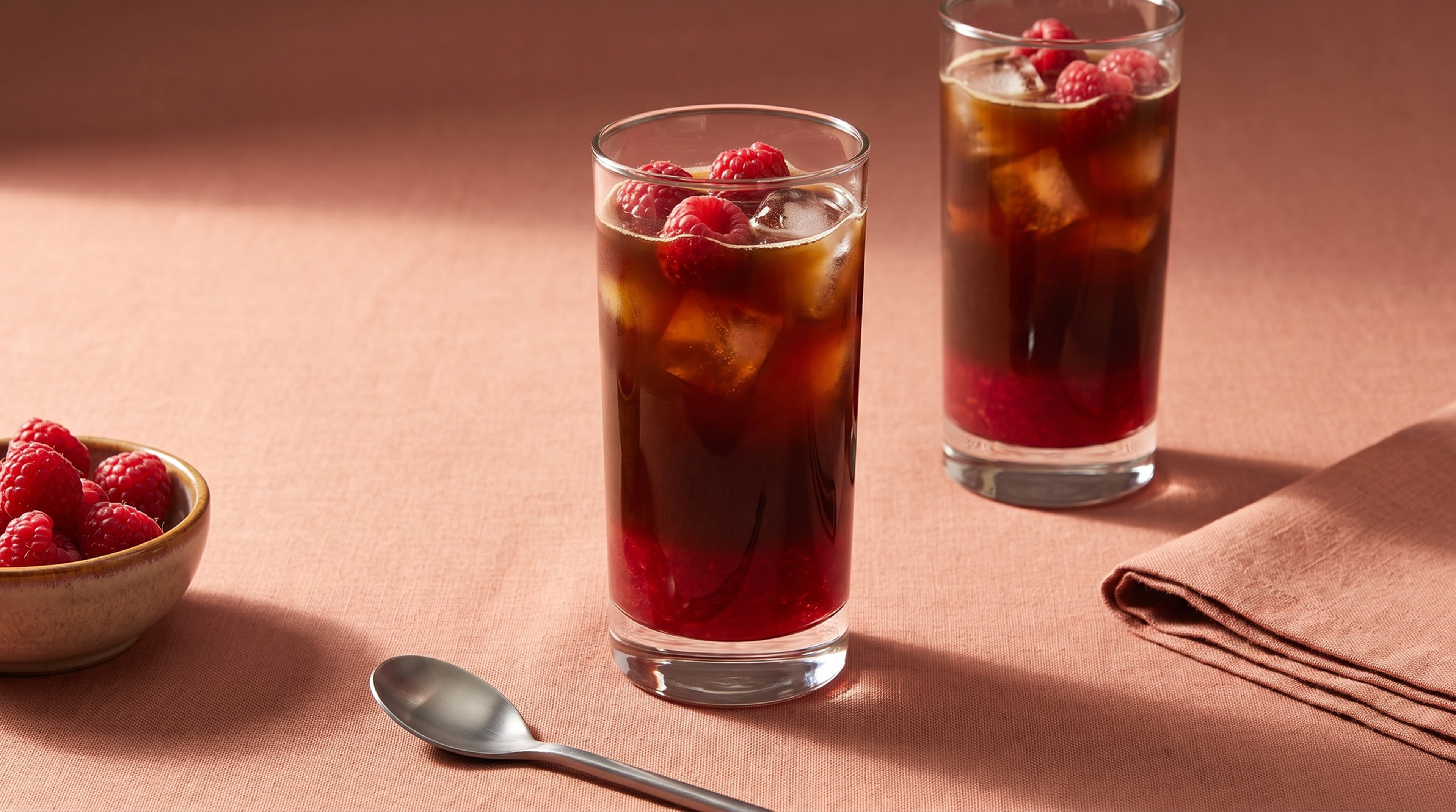 Der Himbeer-Iced-Americano gibt jedem Tag ein Upgrade