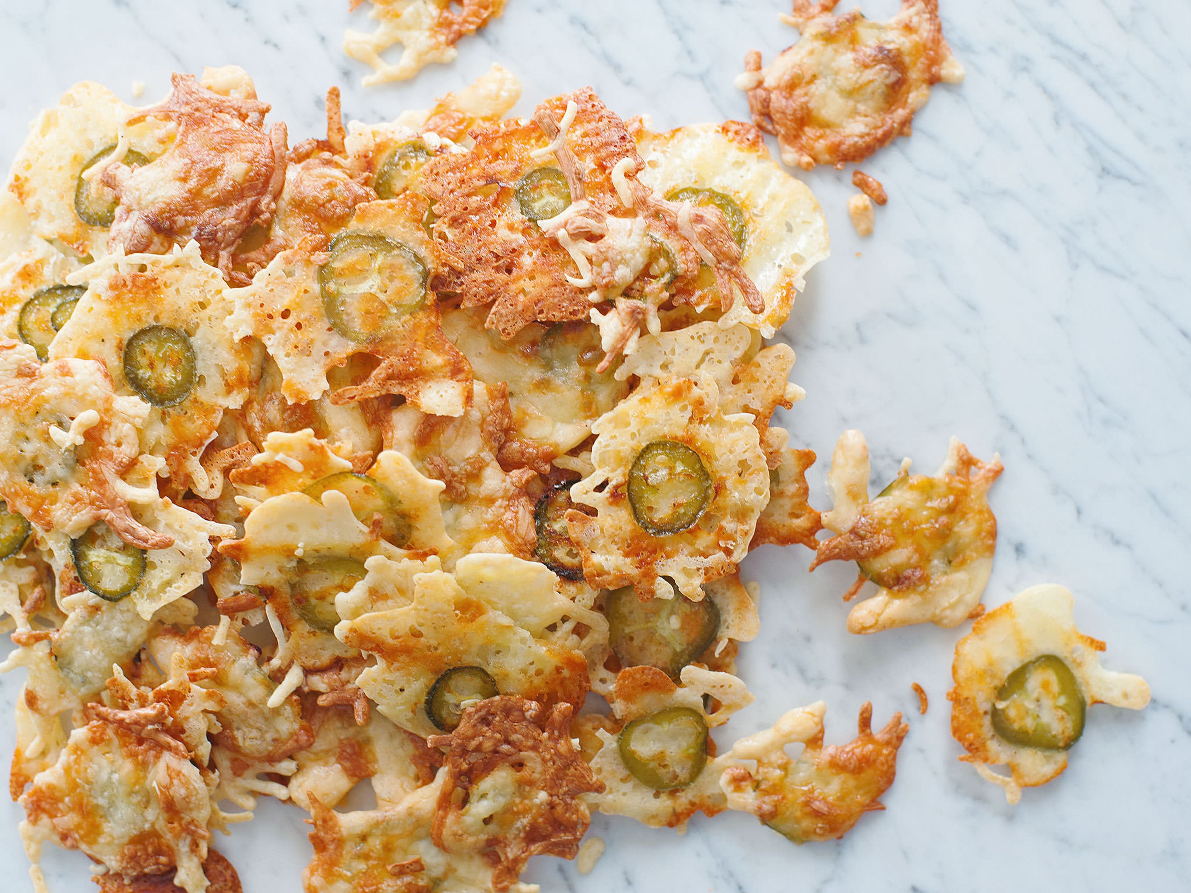 Jalapeño cheese crisps