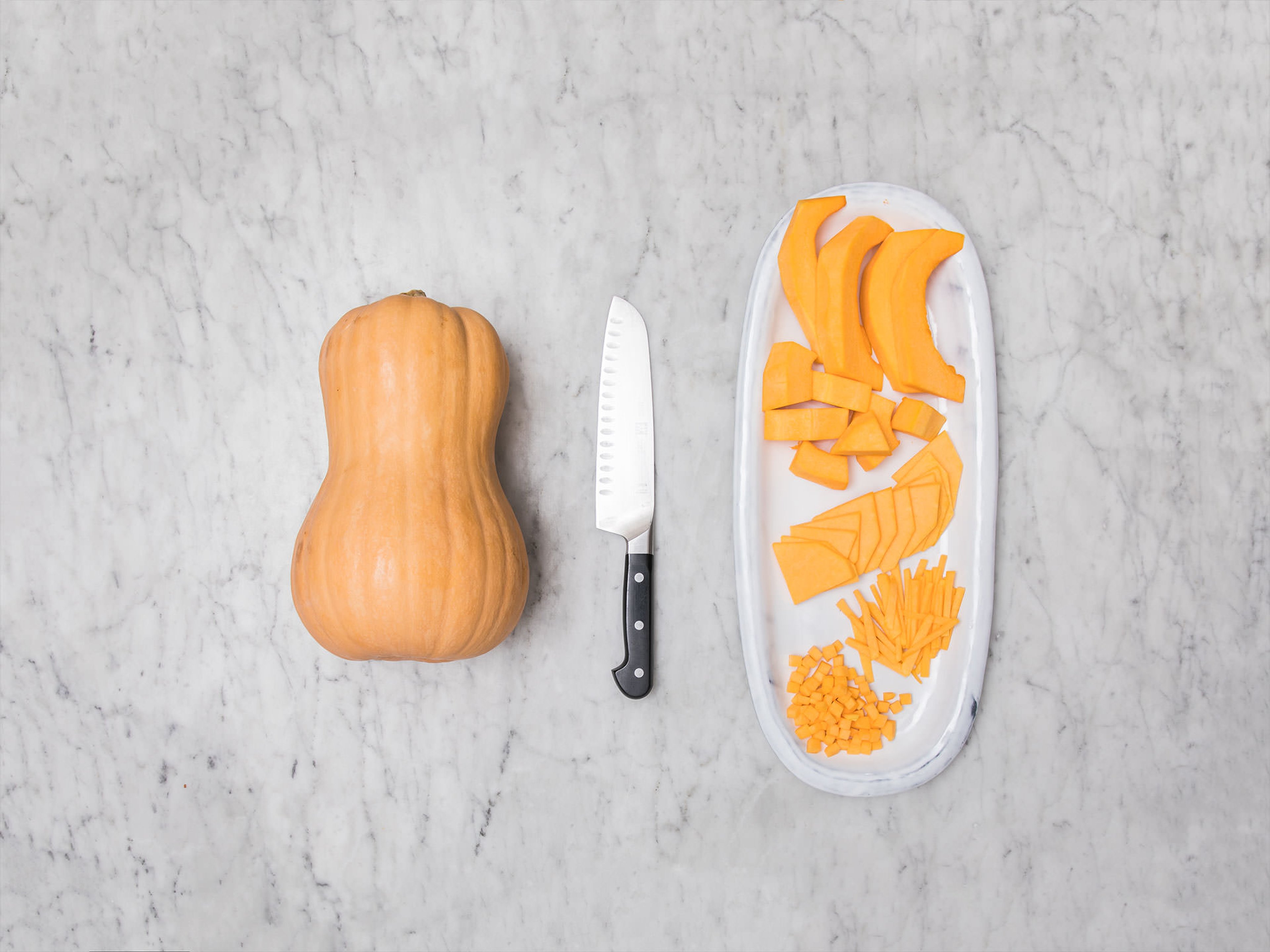 How to cut & cook a Butternut squash—quick and easy