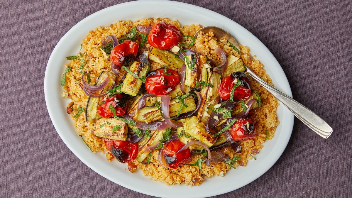 Roasted vegetable couscous | Recipe | Kitchen Stories