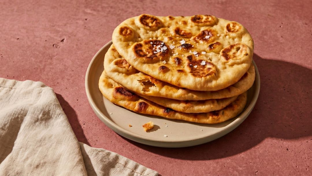 Fluffiges Naan-Brot aus der Heißluftfritteuse
