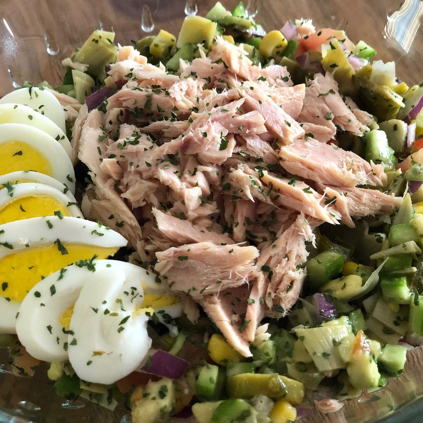 Israeli Tuna Everything Salad