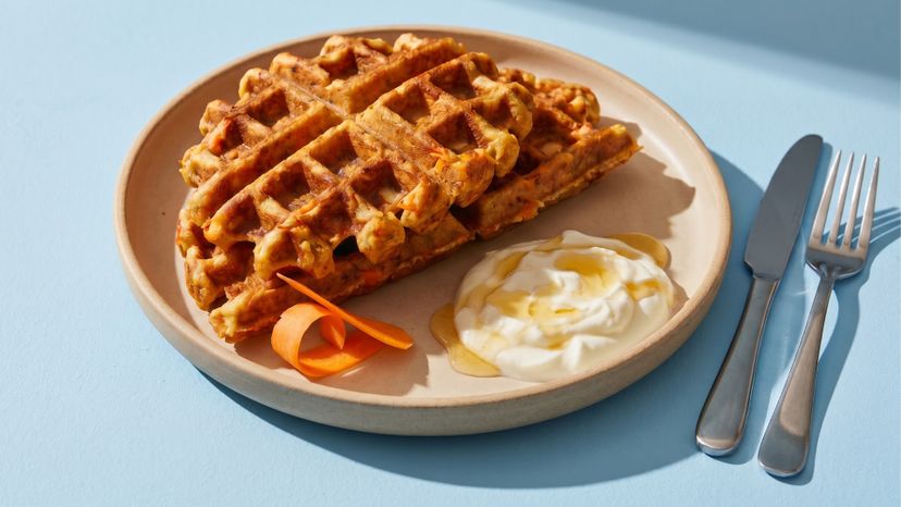 Fruchtige Apfel-Möhren-Waffeln für dein nächstes Frühstück