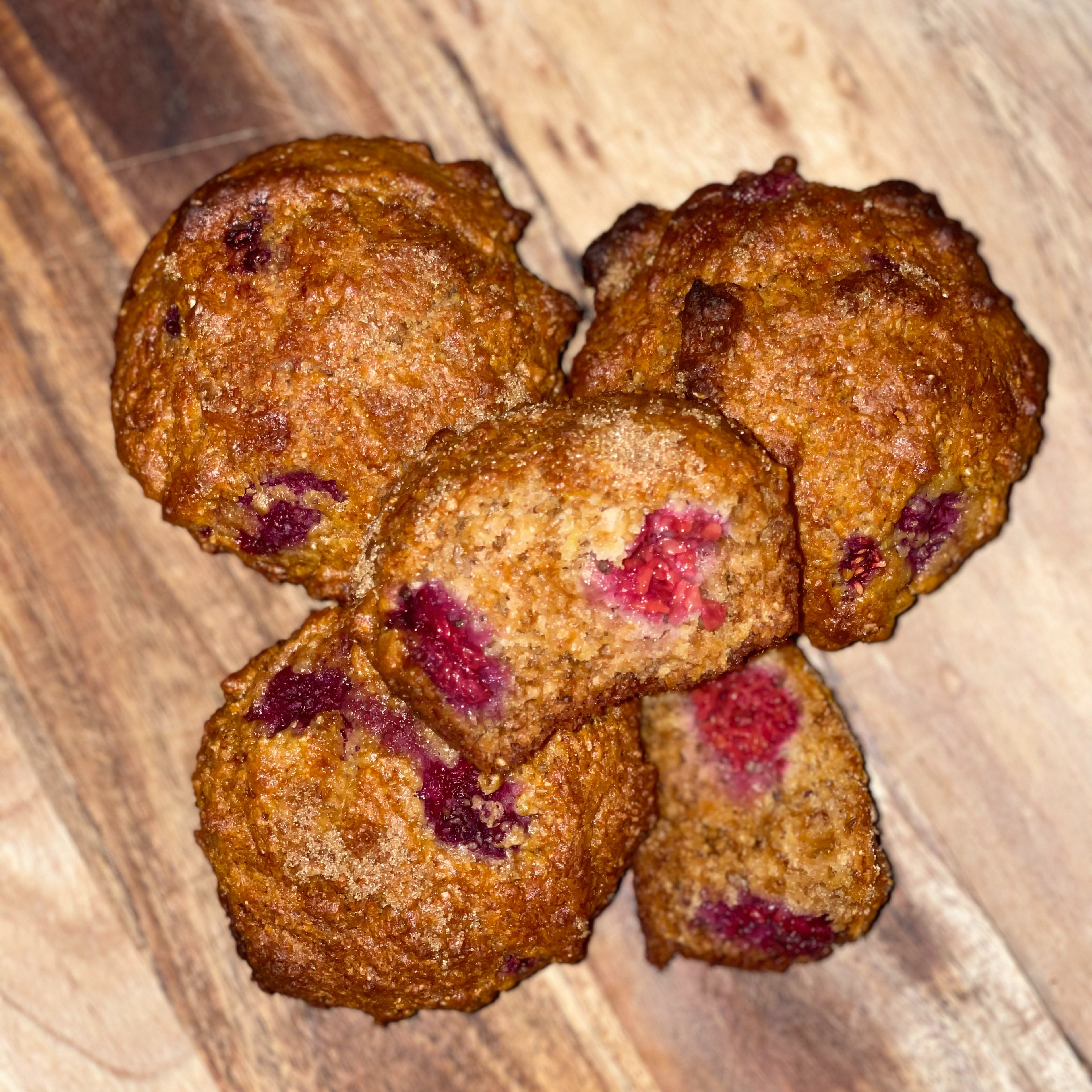 Healthy Lemon Raspberry Muffins