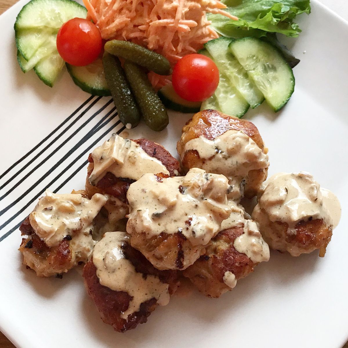 Meat ball with mushrooms sauce | Recipe | Kitchen Stories