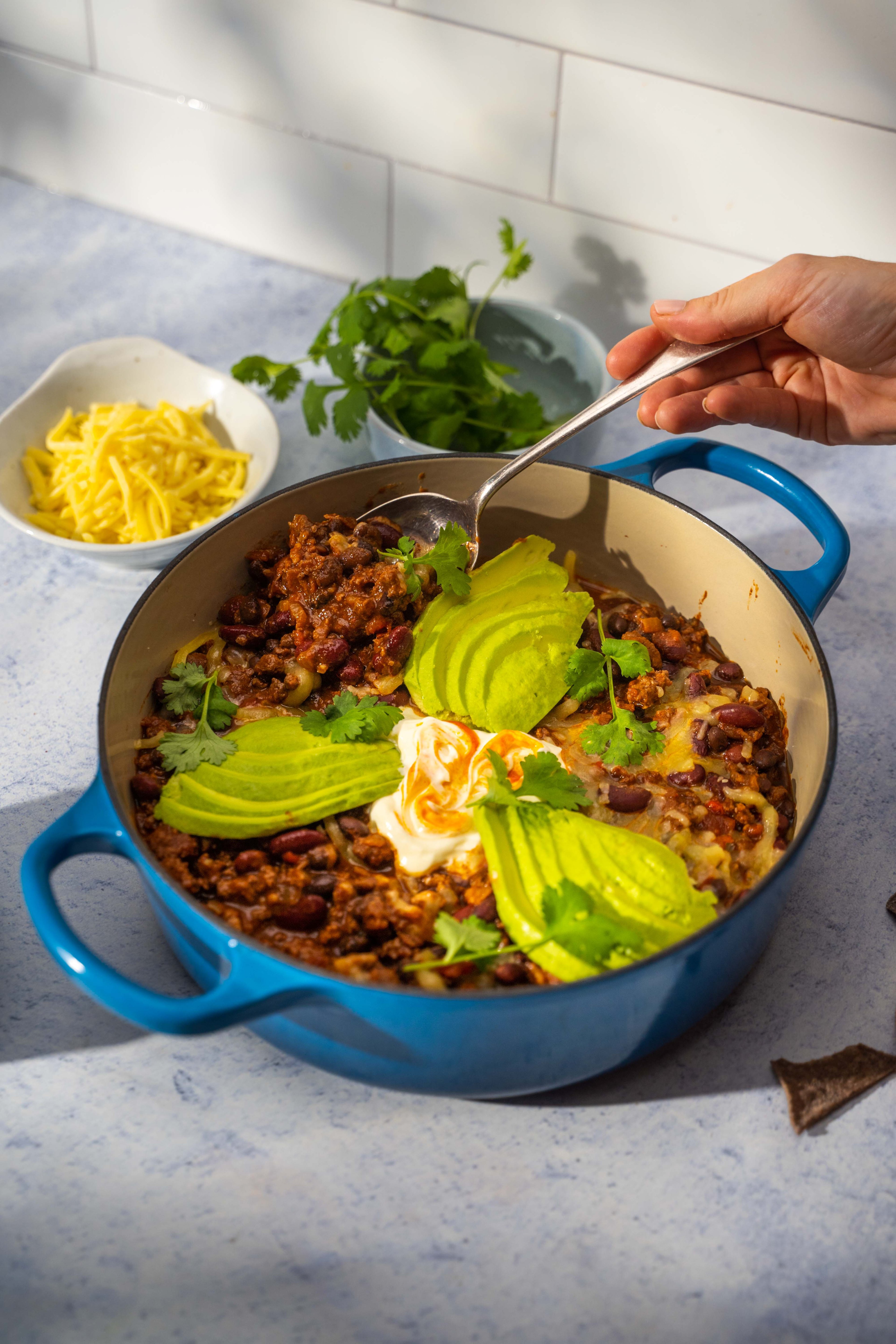 Hirsch-Chilli mit Speck